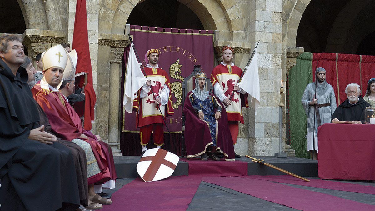 Recreación de las Cortes de León de 1188. | L.N.C.