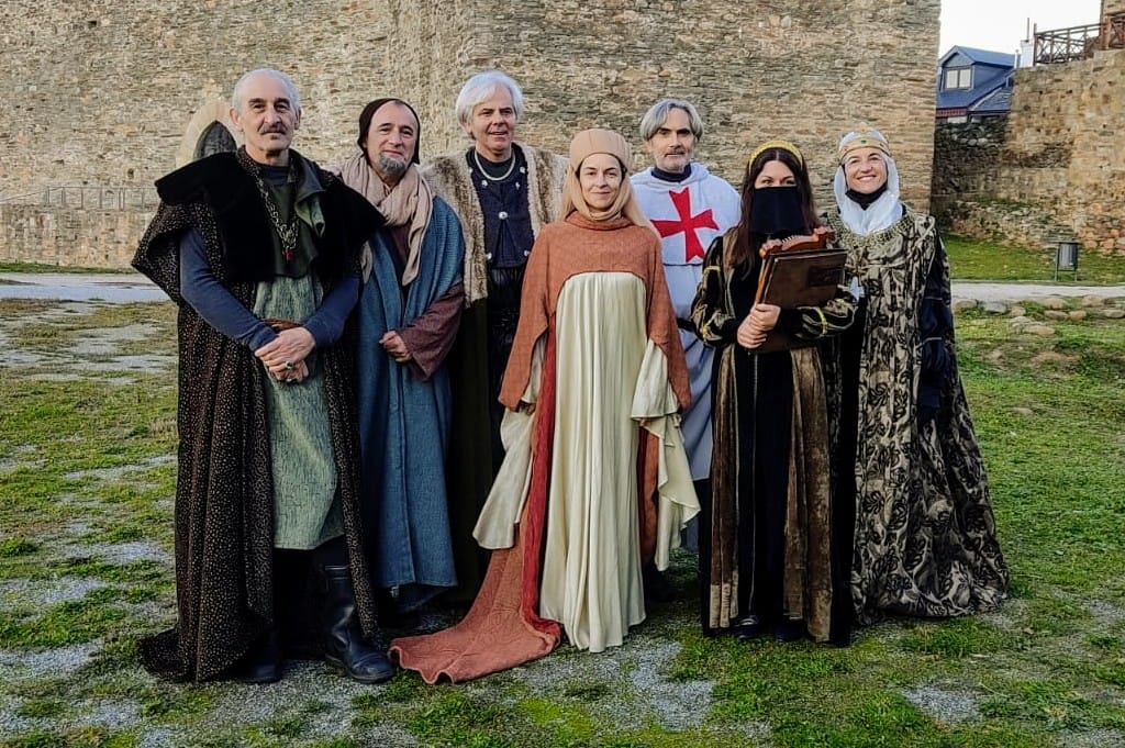 Algunos de los actores de las visitas teatralizadas.