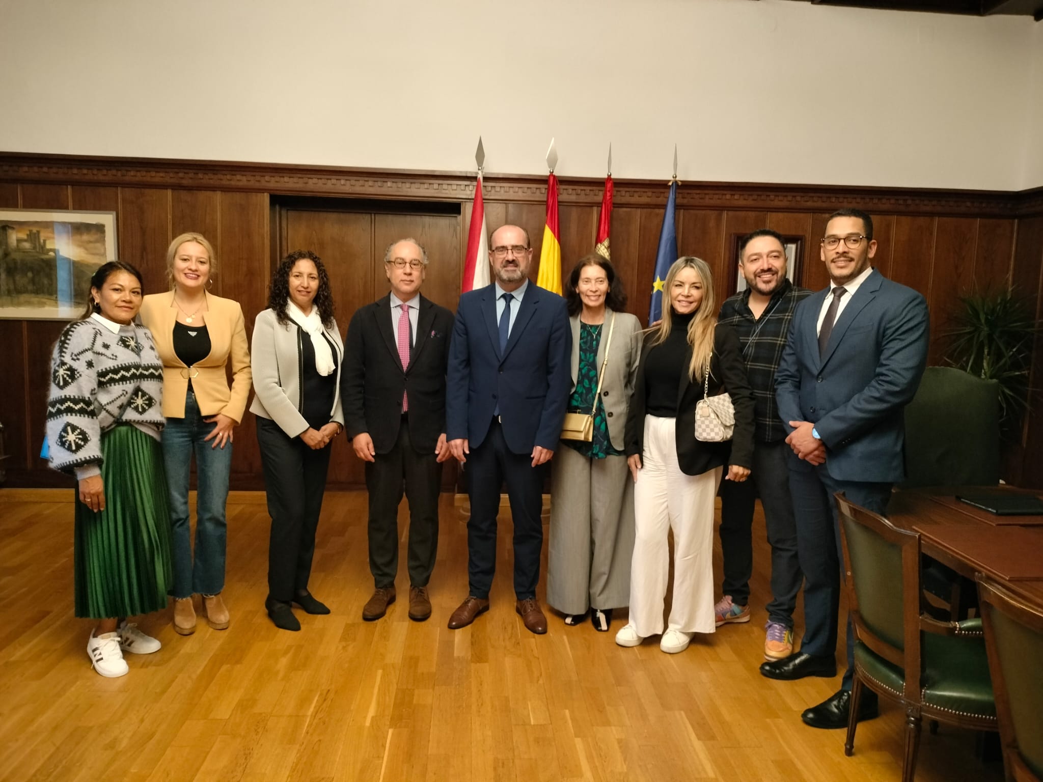 Visita del consul de Colombia a Ponferrada.