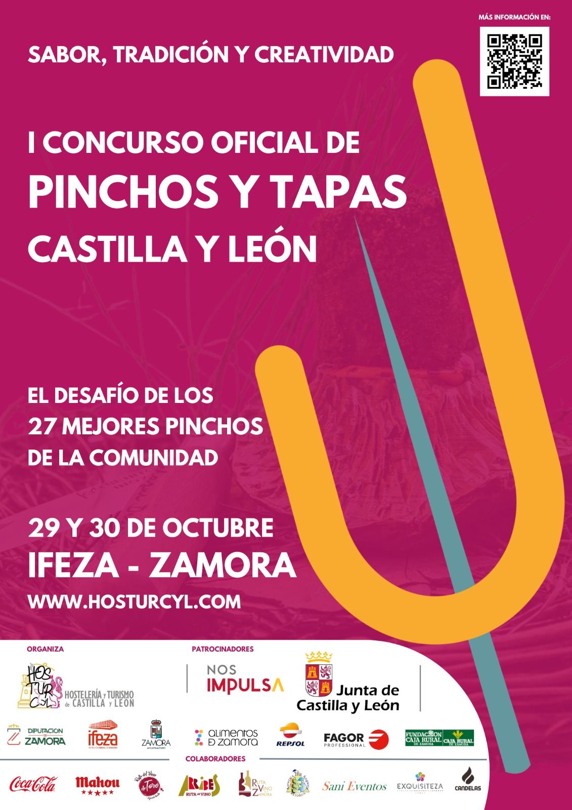 Cartel del concurso de tapas de Castilla y León.