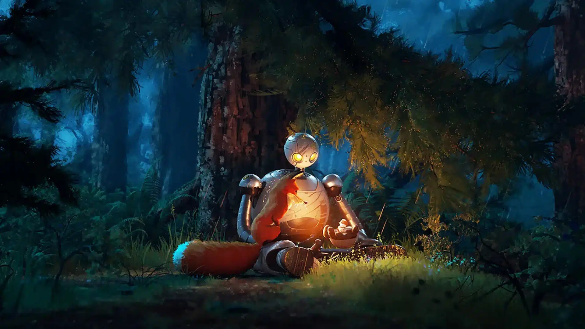 Una escena de la película ‘Robot salvaje’, dirigida por Chris Sanders. L.N.C.