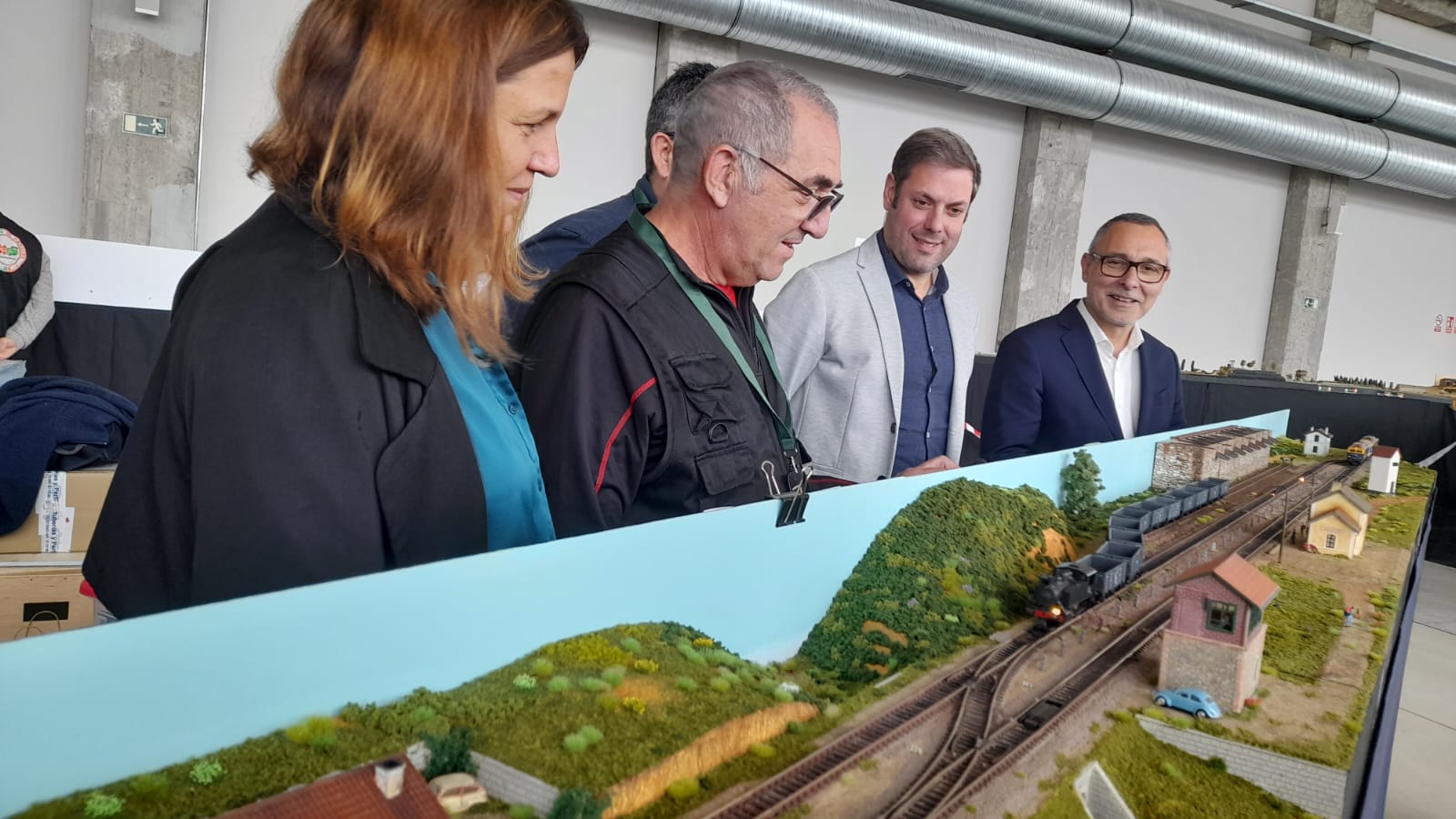 Apertura de la muestra, con la puesta en marcha de la locomotora carbonera de la MSP. | MAR IGLESIAS