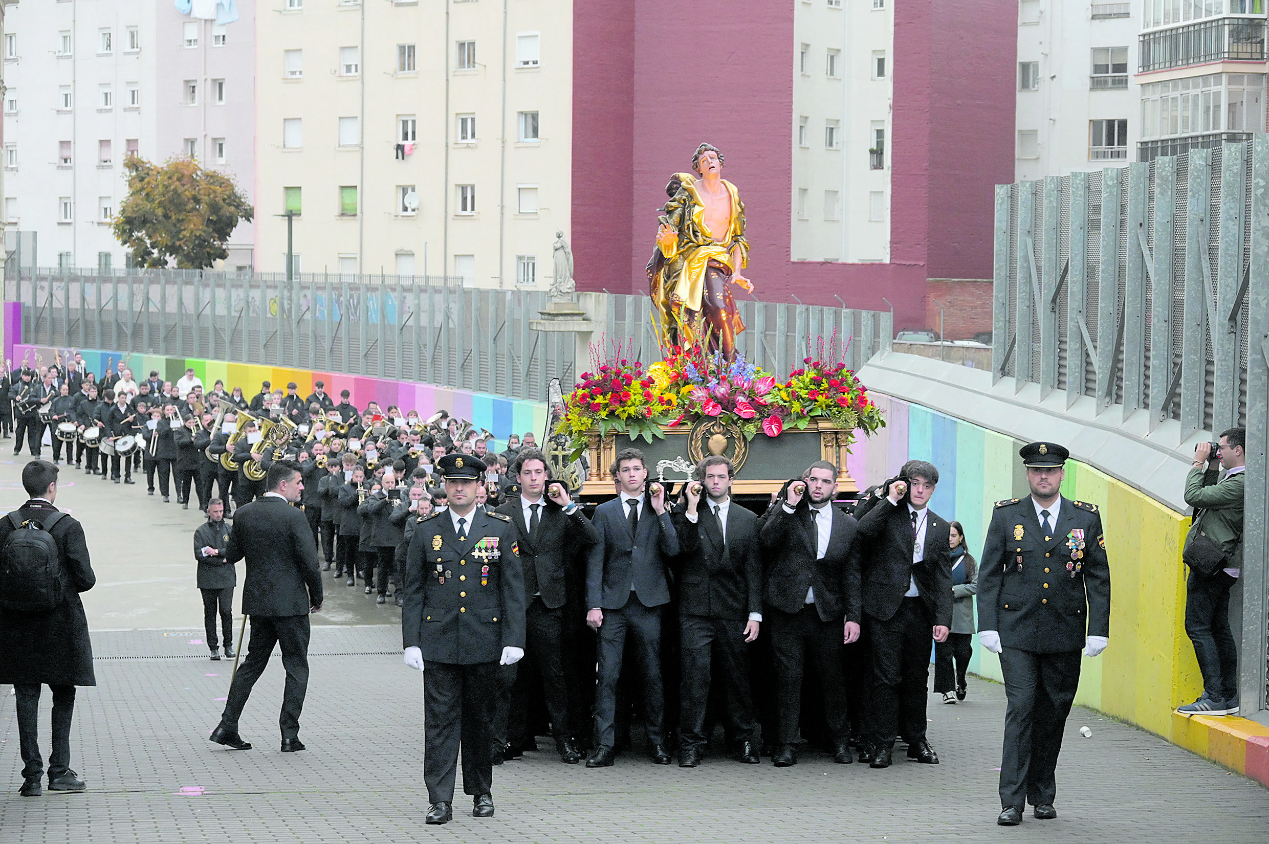 La procesión en honor a San Juan Evangelista. | MAURICIO PEÑA