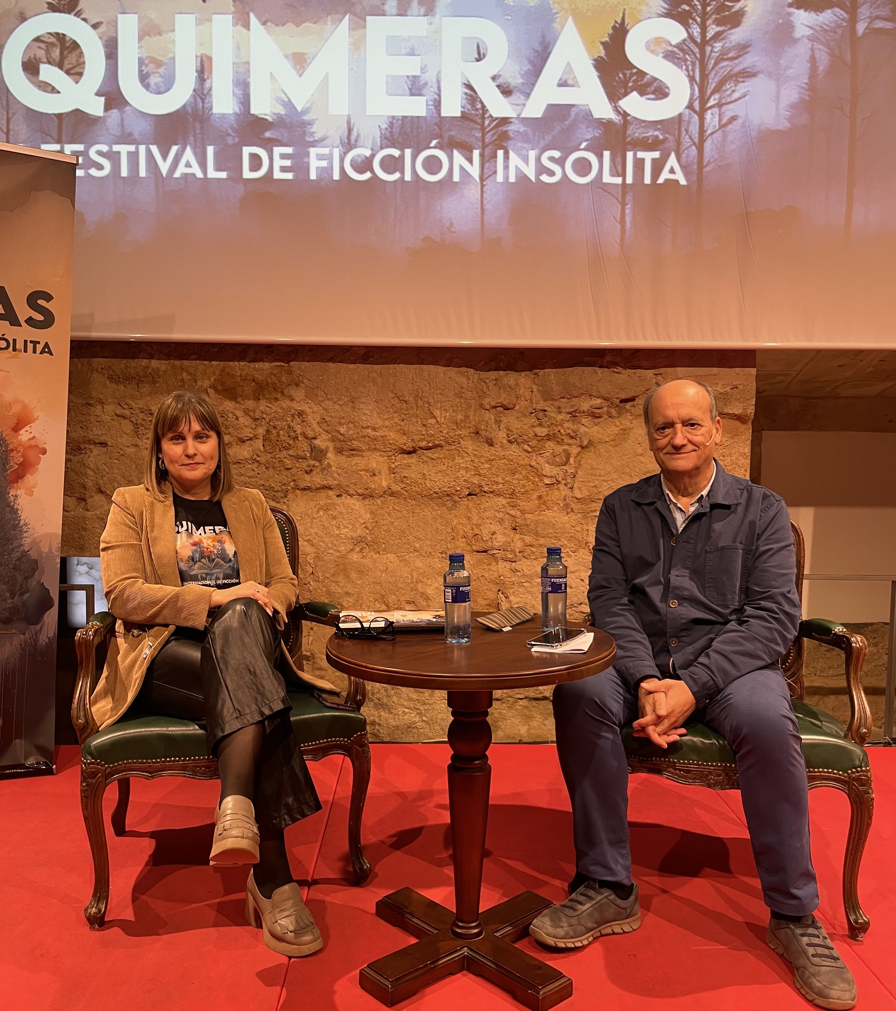 Natalia Álvarez y Gustavo Martín Garzo en el segundo día de Quimeras. | L.N.C.