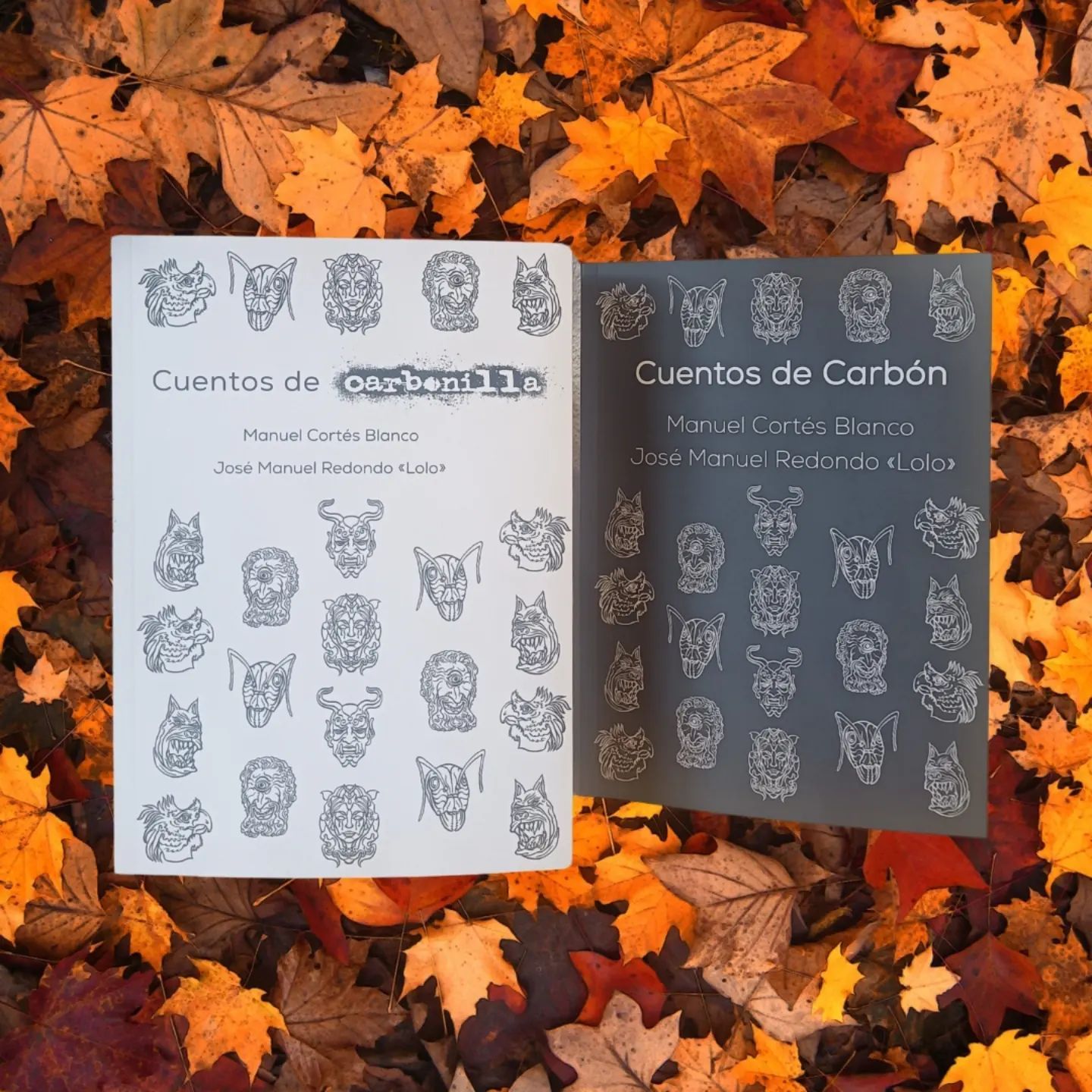 Los libros 'Cuentos de Carbonilla' y 'Cuentos de Carbón'. | MARIPOSA EDICIONES