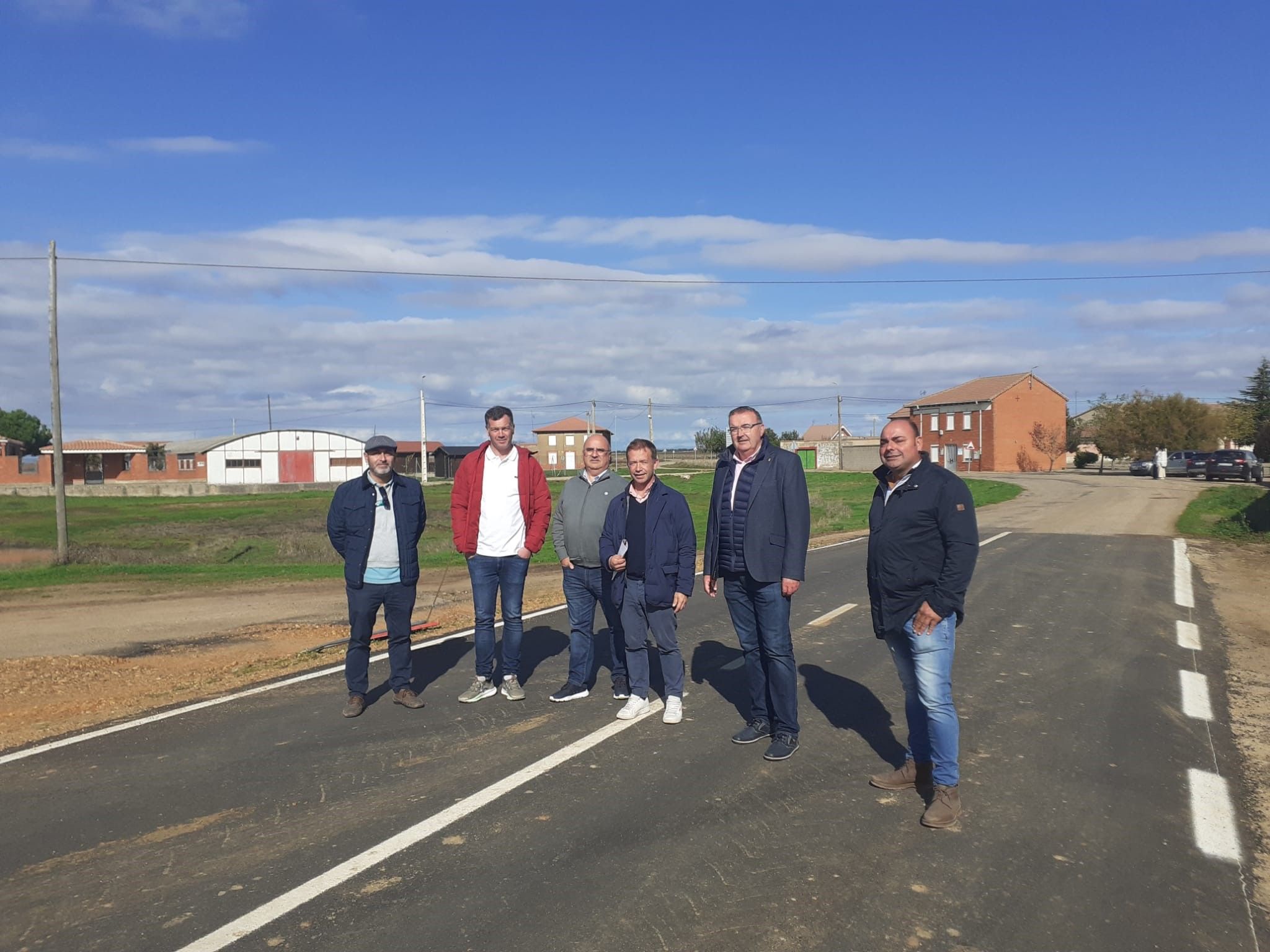 Recepción este miércoles de las obras de mejora en la carretera. | L.N.C.