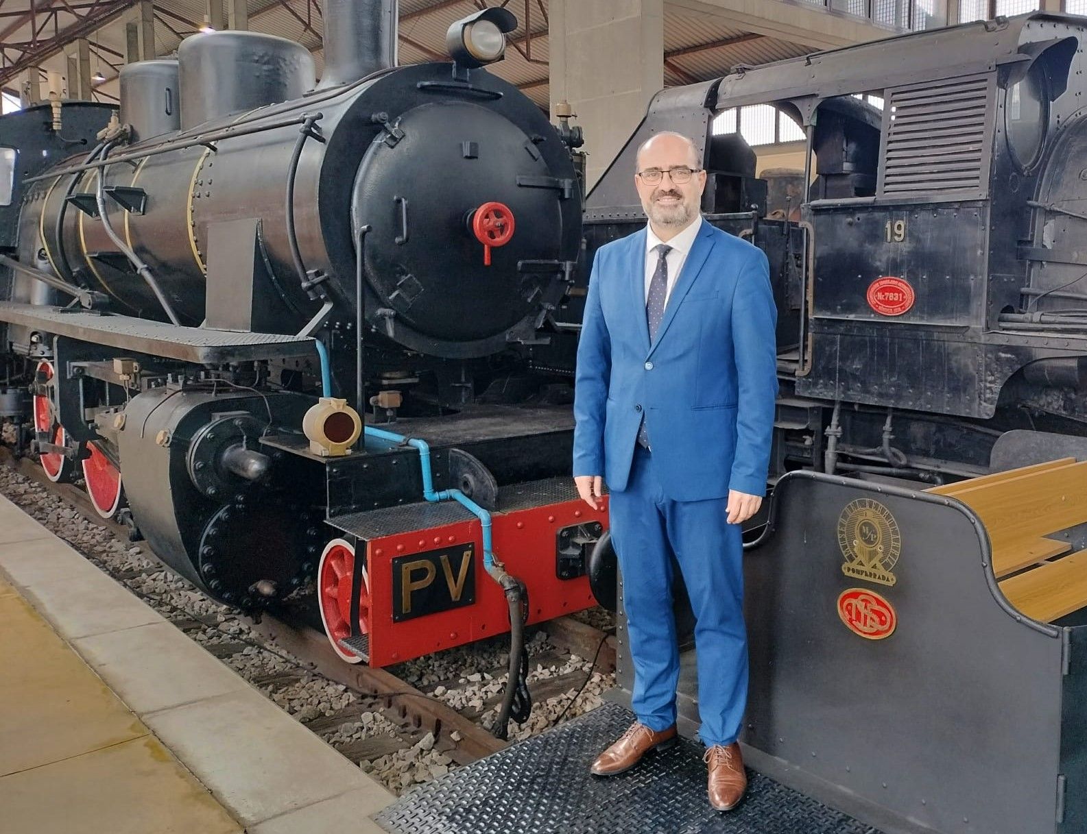 Morala en el Museo del Ferrocarril, que cumple 25 años.