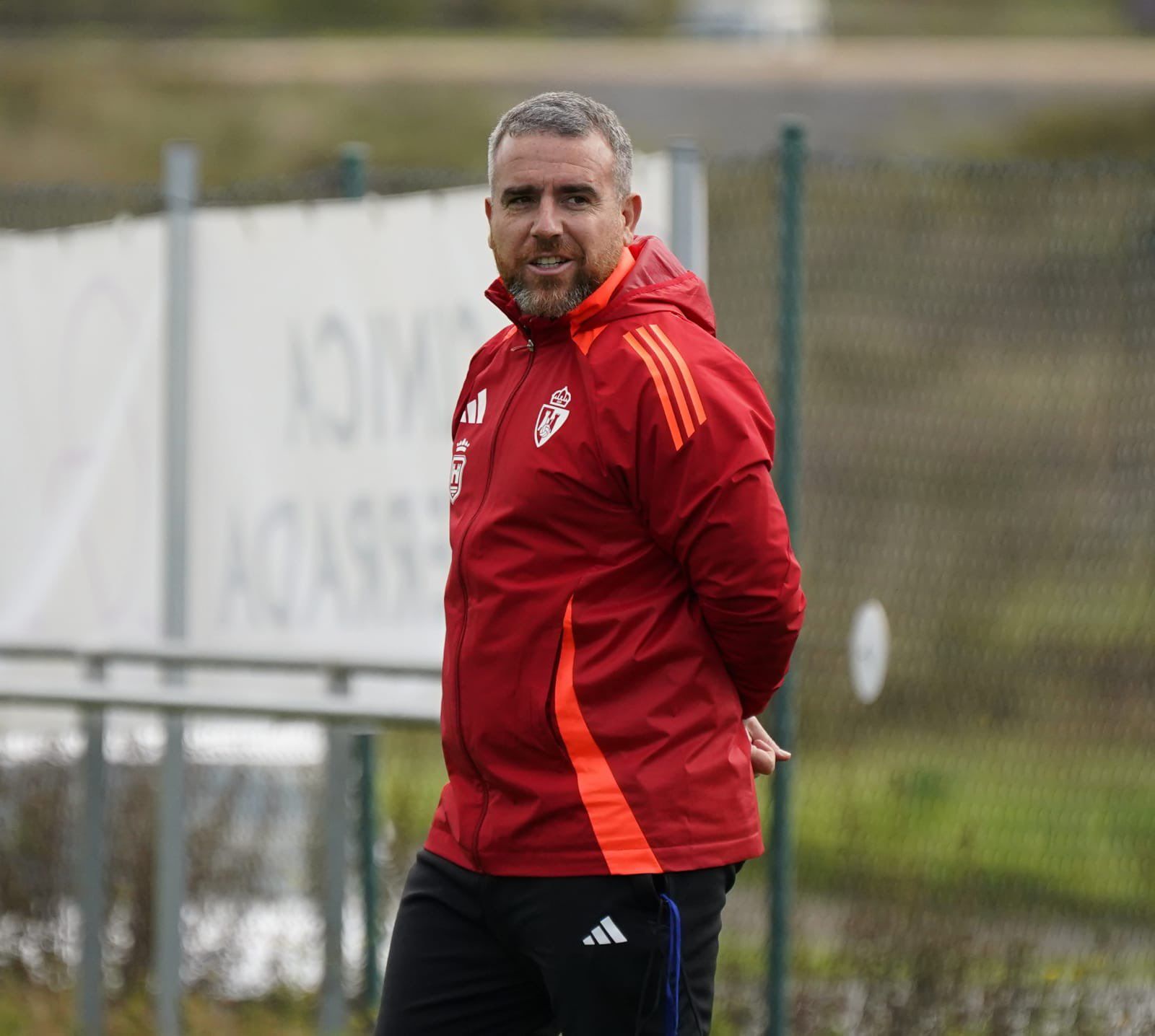 Javi Rey durante el entrenamiento previo al derbi contra la Cultural | SDP