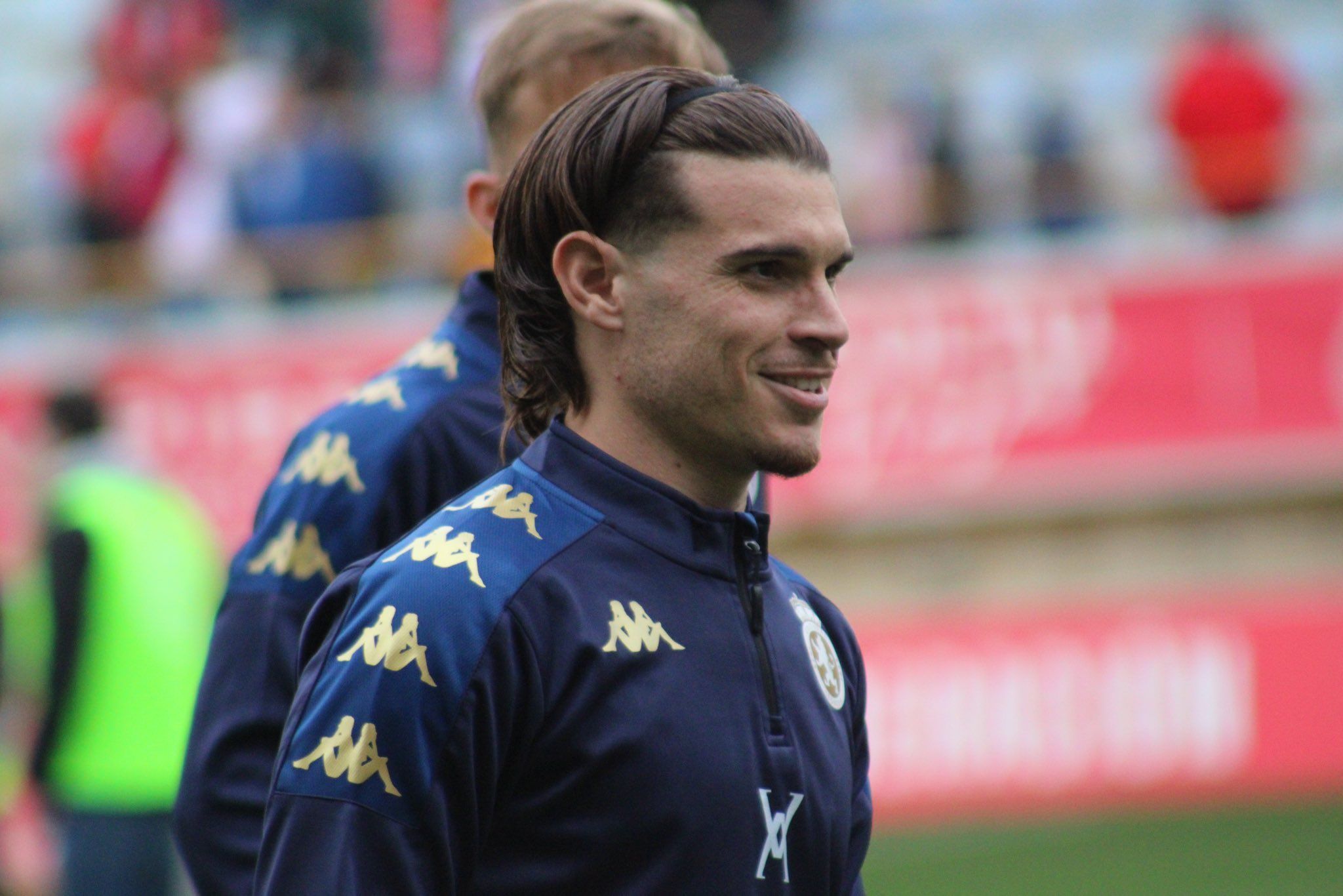 Samanes, durante el derbi frente a la Ponferradina. | CYD