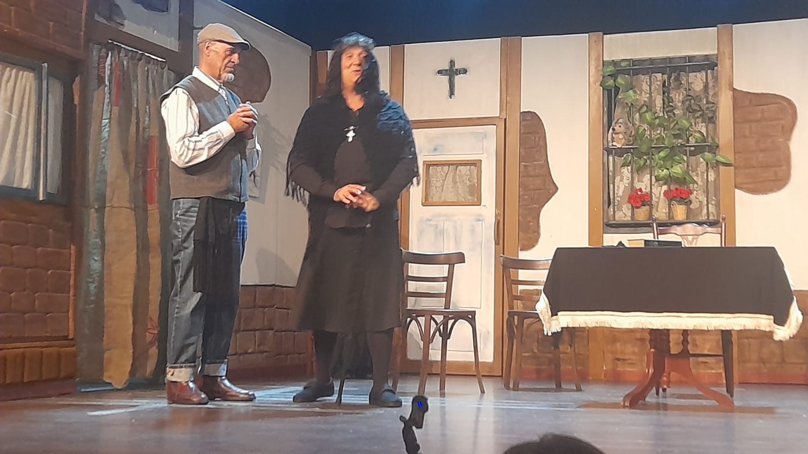 Una de las escenas de la primera escenificación de 'La casa de Eduarda Alba'. | MAR IGLESIAS