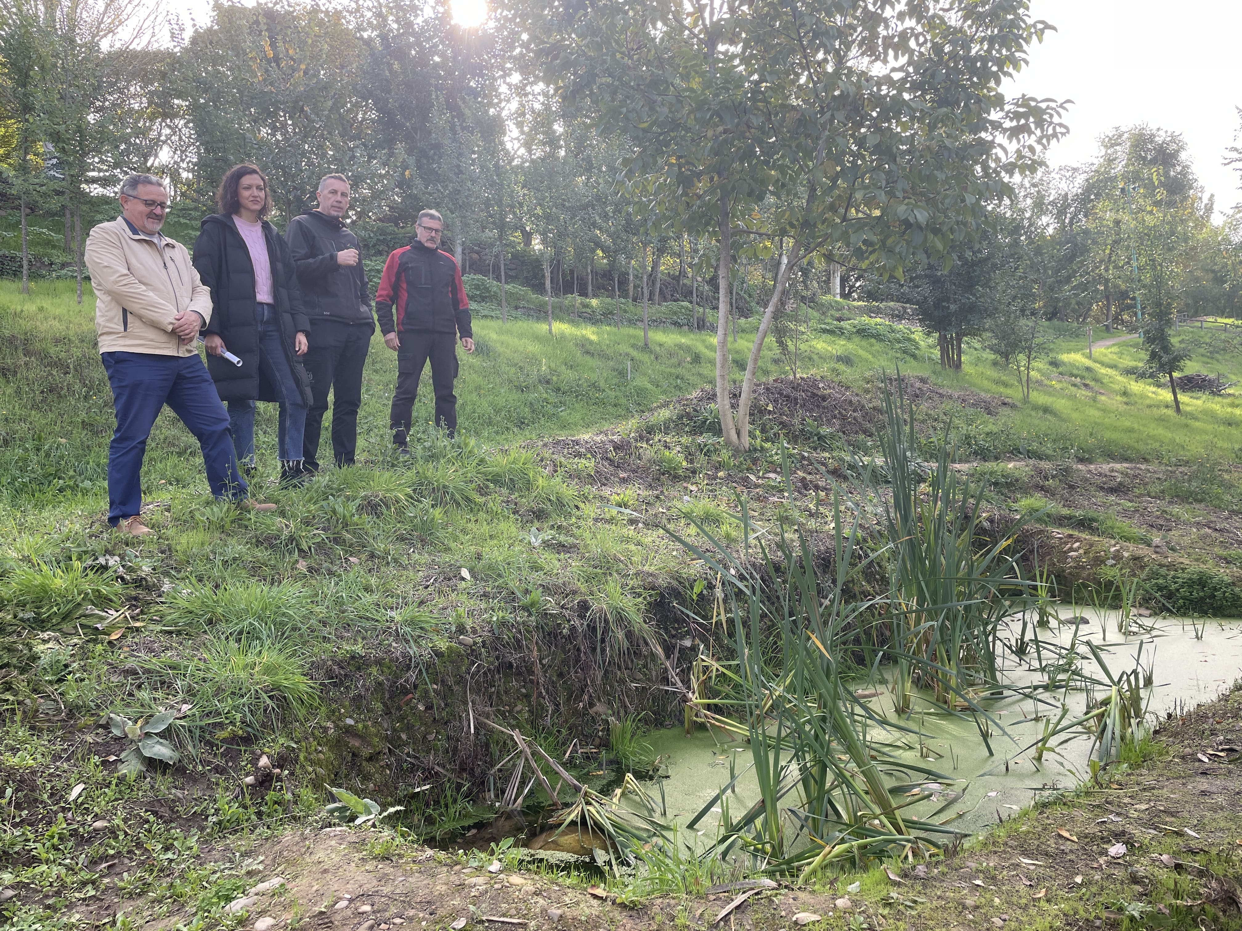 Nueva apariencia de la ladera del Parque del Plantío. | JAVIER FERNÁNDEZ