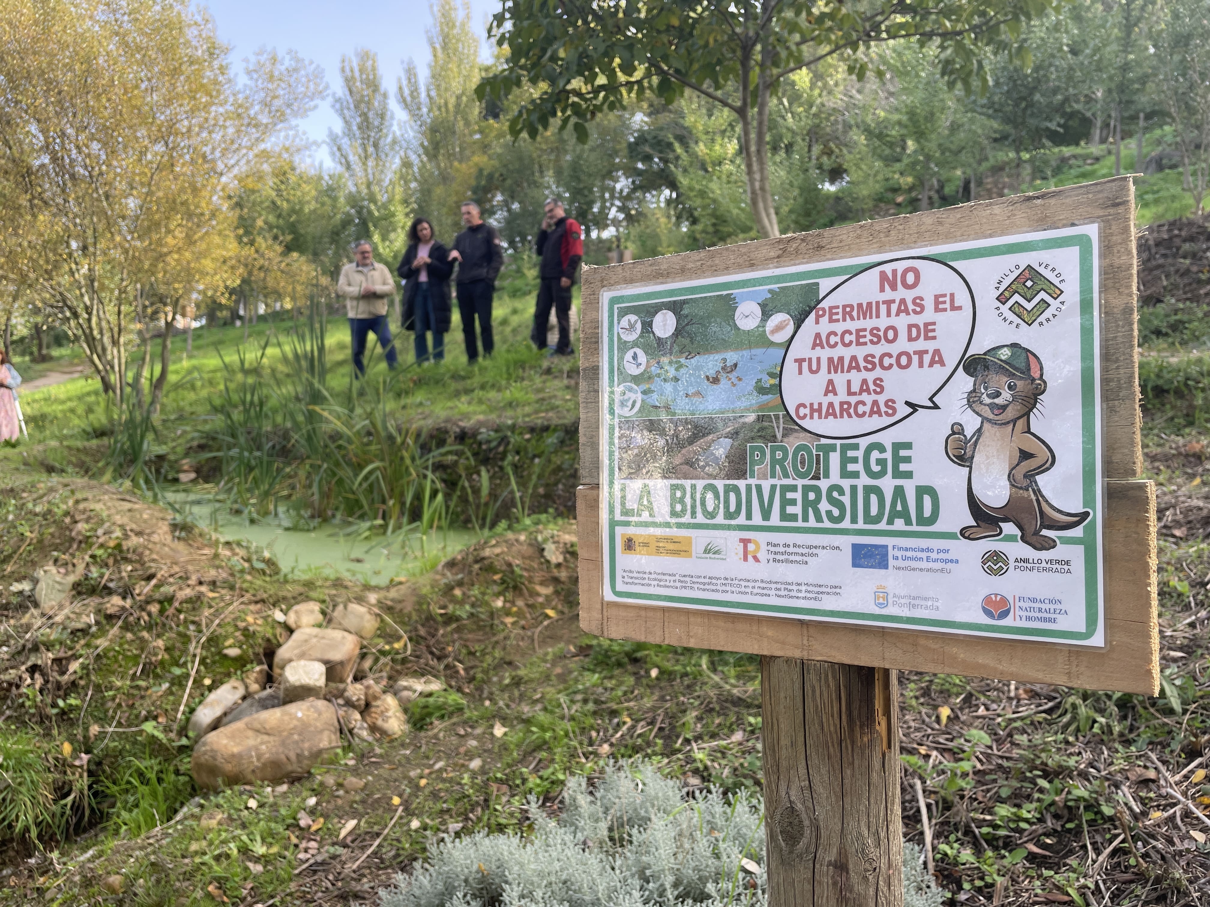 Nueva apariencia de la ladera del Parque del Plantío. | JAVIER FERNÁNDEZ