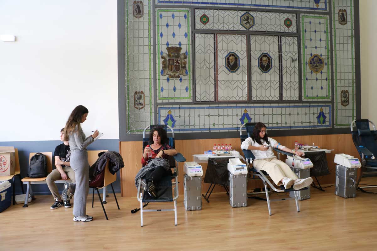 Donación de sangre organizada en la Facultad de Educación de la ULE. | L.N.C.