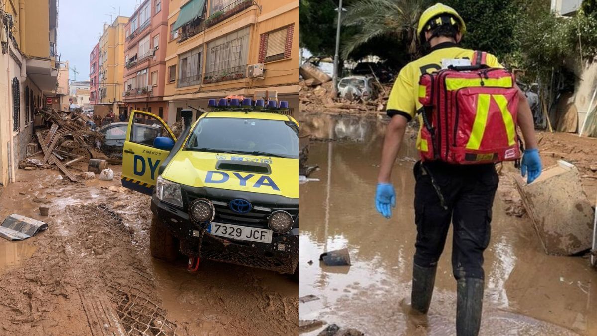 Algunos voluntarios de DYA ya están desplegados en Valencia. | L.N.C.