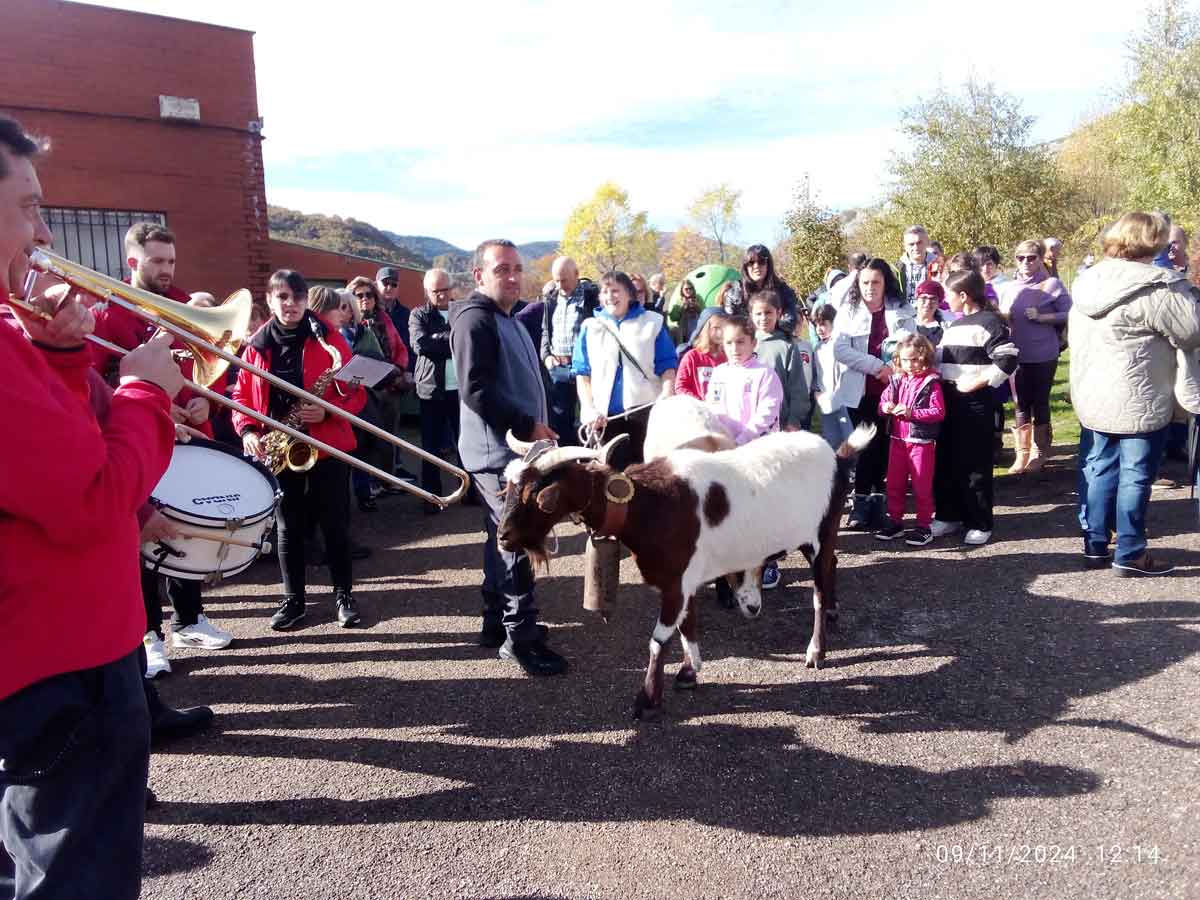 El pasacalles del chivo es uno de los momentos más populares de la jornada. ESTEFANÍANIÑO