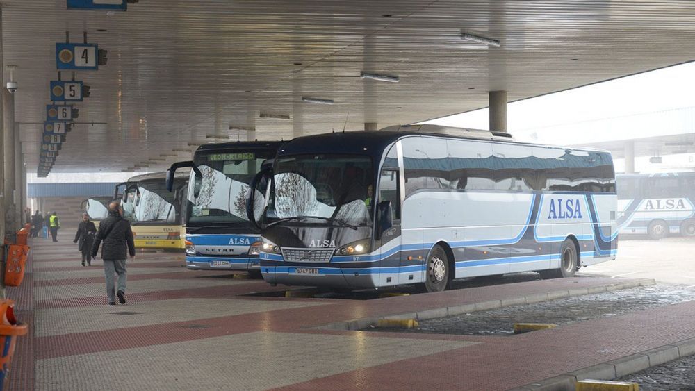 Autobuses de Alsa en una imagen de archivo. | MAURICIO PEÑA