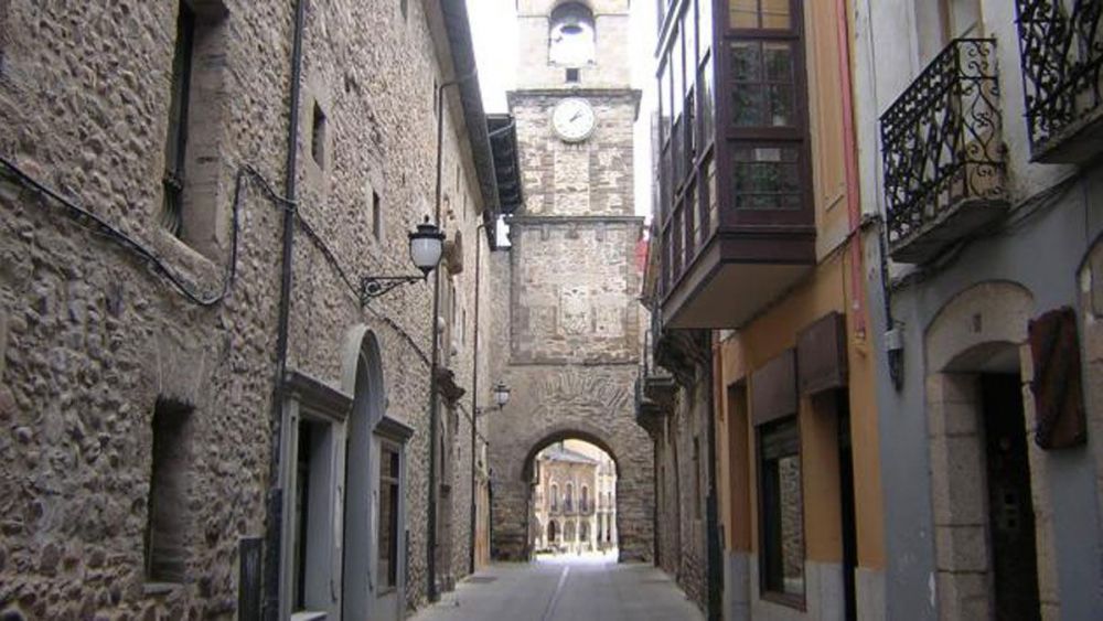 Calle El Reloj de Ponferrada.