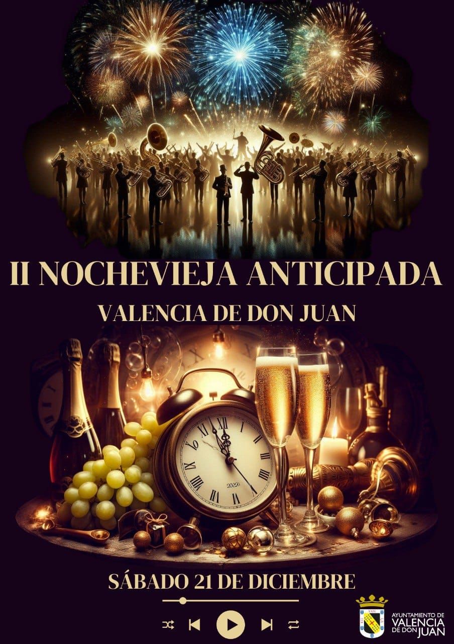 Cartel de la Nochevieja anticipada.