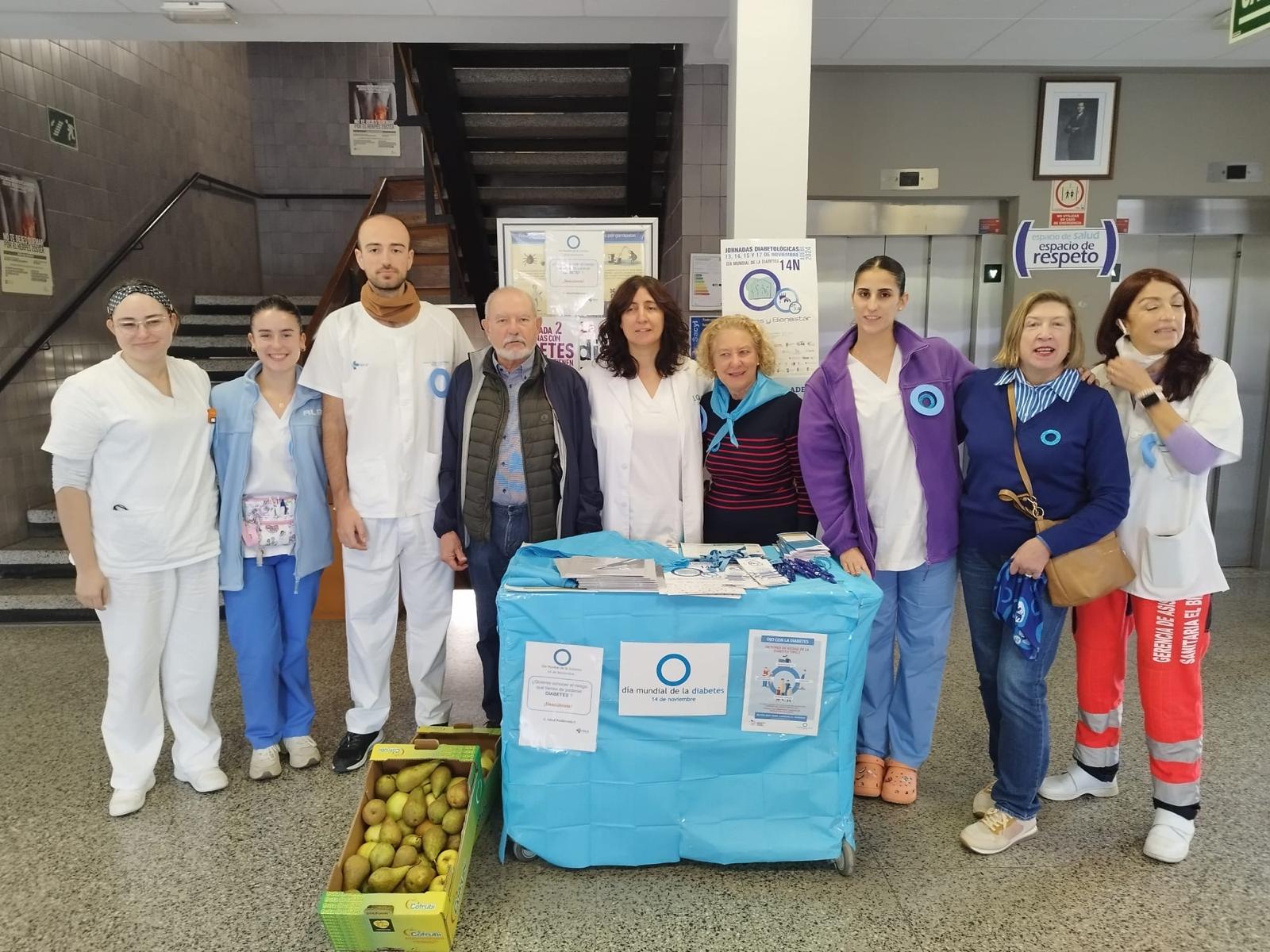 Stand para hacer los test en uno de los centros de salud.