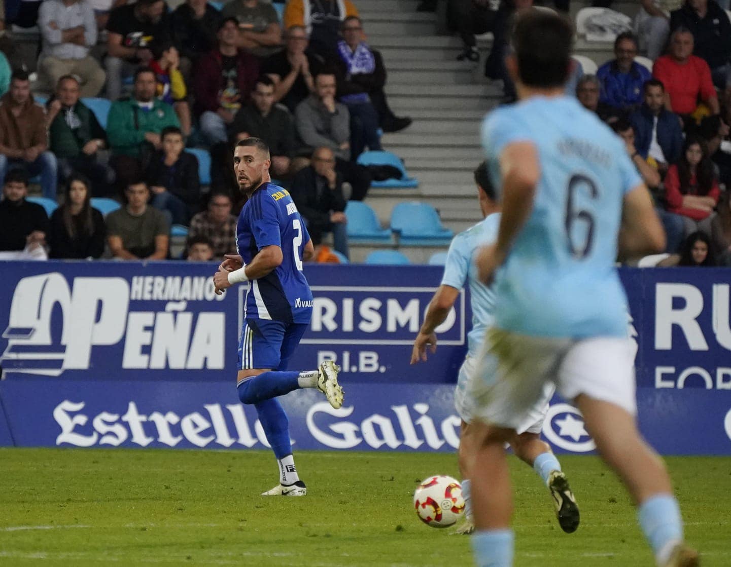 David Andújar en El Toralín contra el filial del Celta de Vigo. | SDP