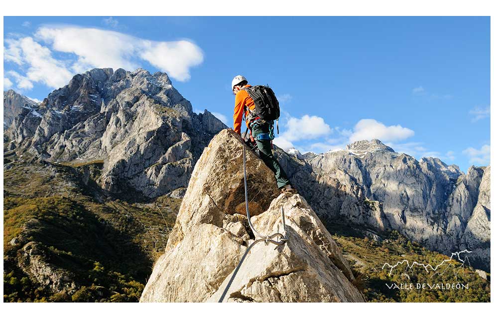 La Vía Ferrata de Valdeón es un referente en la cornisa cantábrica. | VALLE DE VALDEÓN