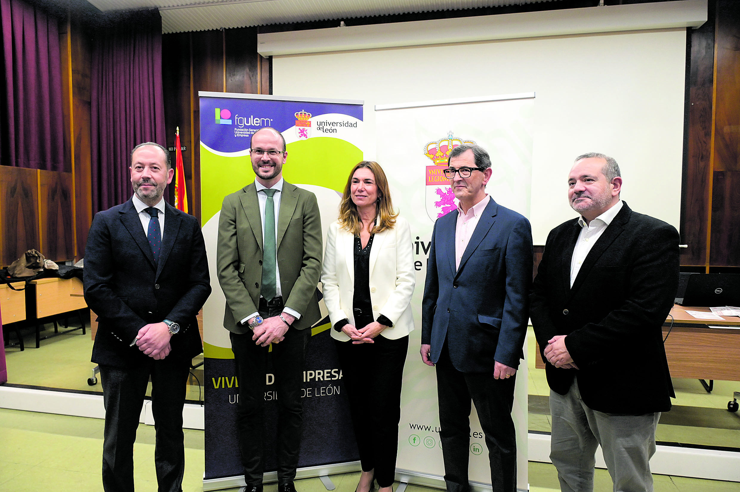 Presentación del Informe GEM en el Vivero de Empresas de la Universidad de León. | MAURICIO PEÑA