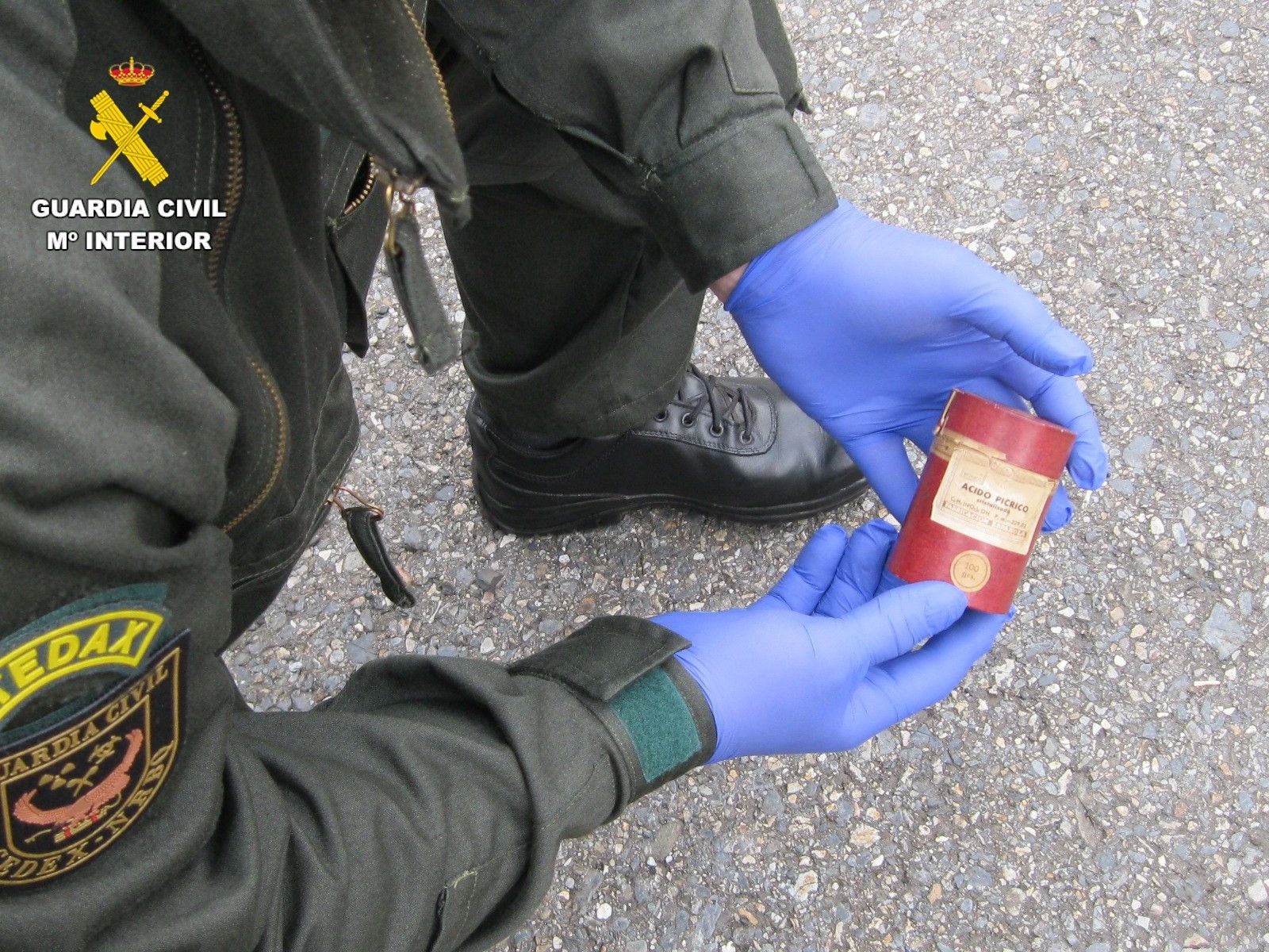 La Guardia Civil ha retirado el ácido pícrico. | L.N.C.