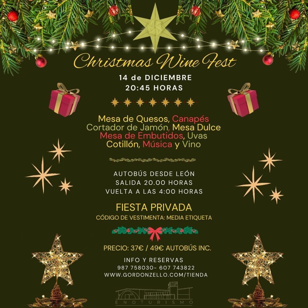 Cartel del Christmas Wine Fest.