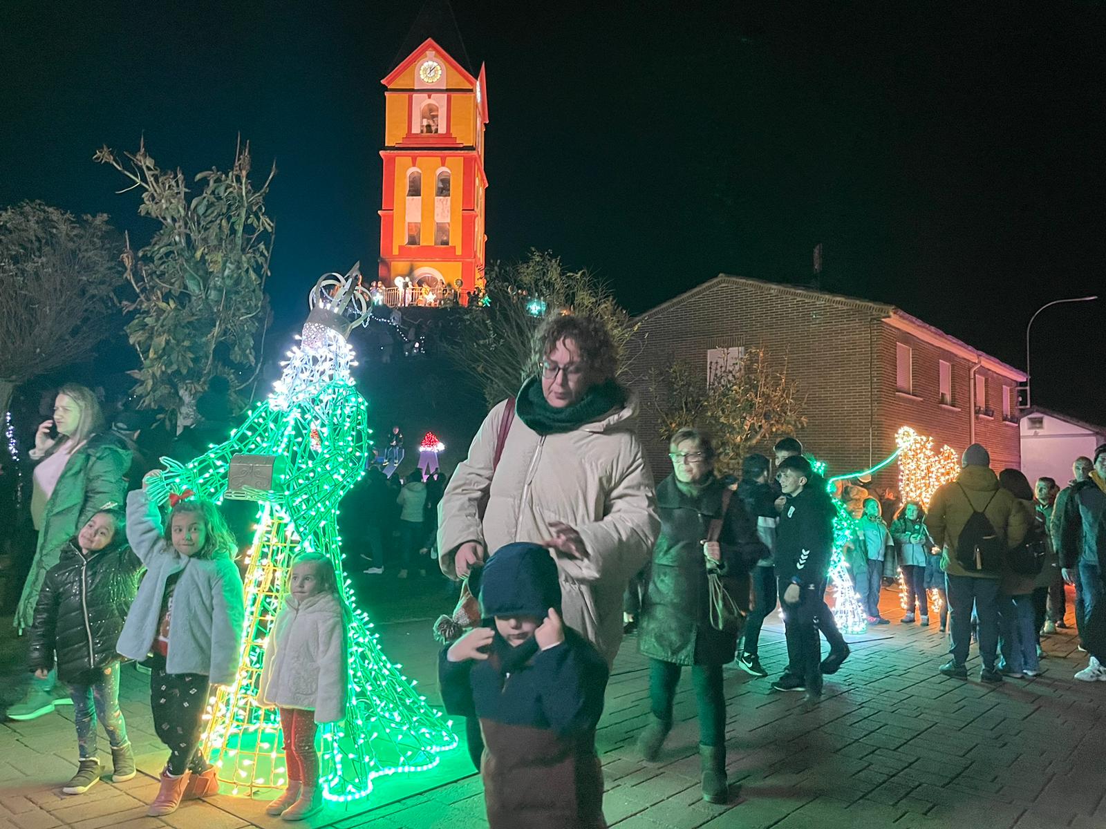 Encendido de la Navidad en Almanza.