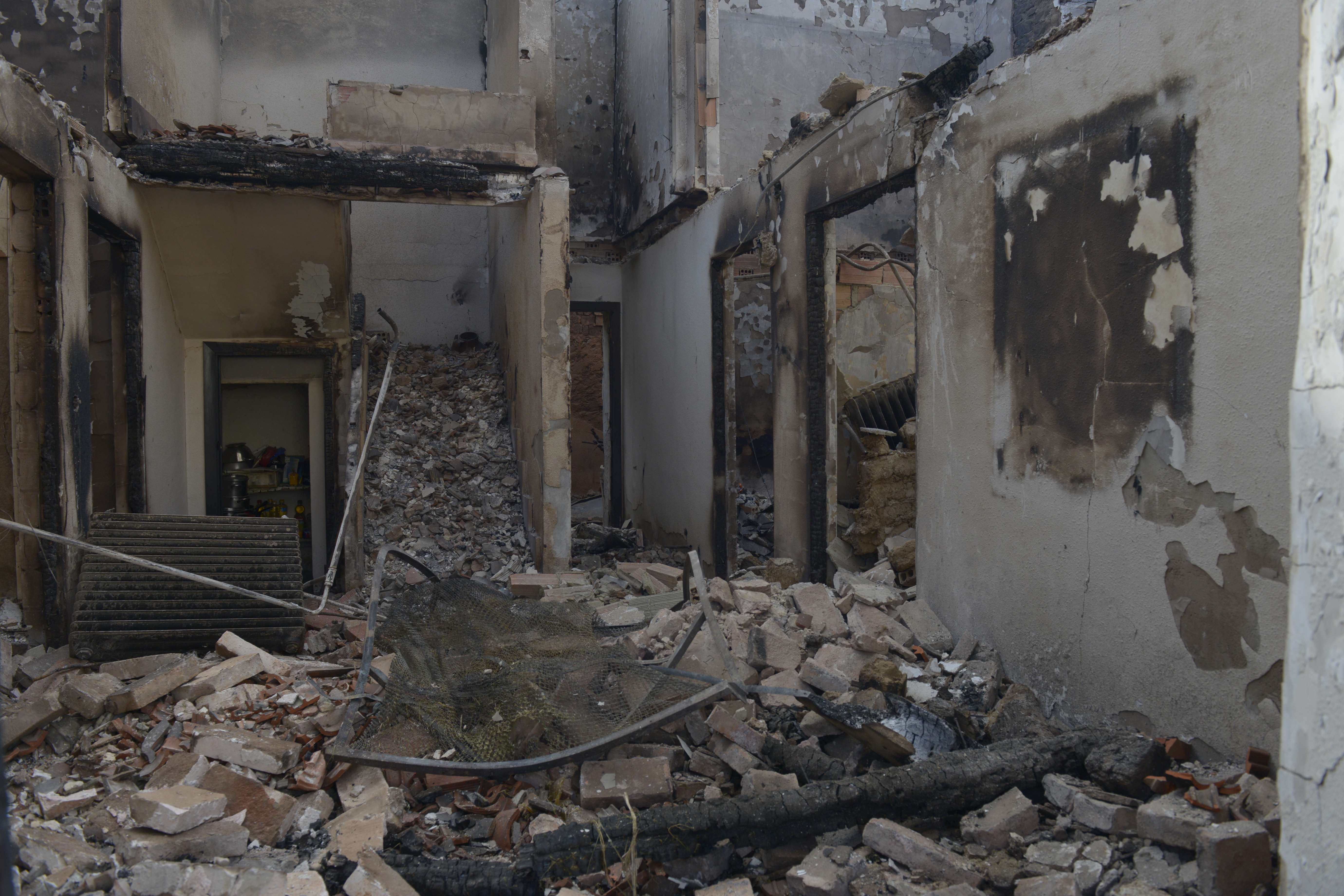 Imagen de archivo de un incendio ocurrido en un pueblo de la provincia. | MAURICIO PEÑA