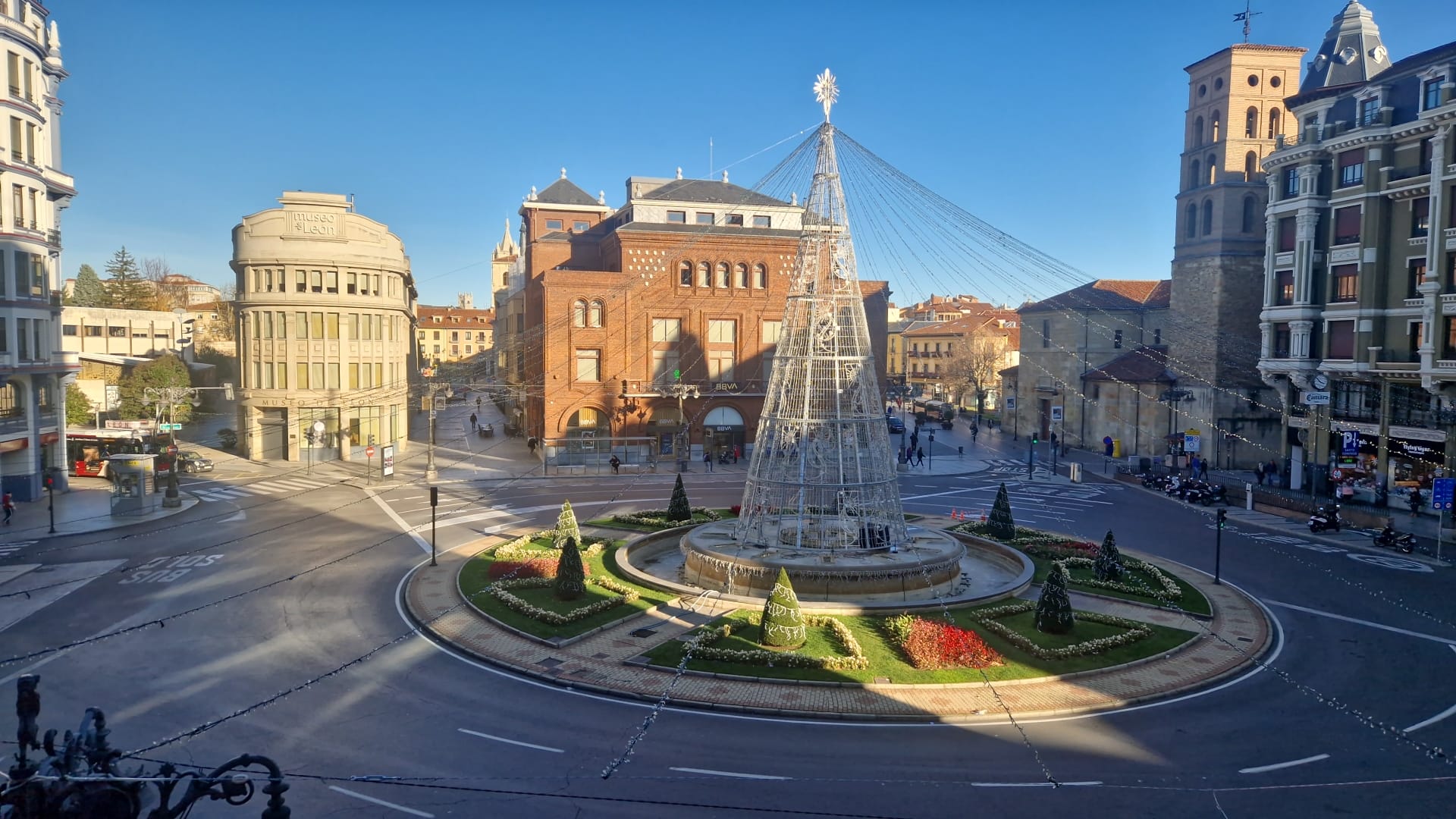 La Plaza de Santo Domingo acogerá este año el alumbrado navideño. 