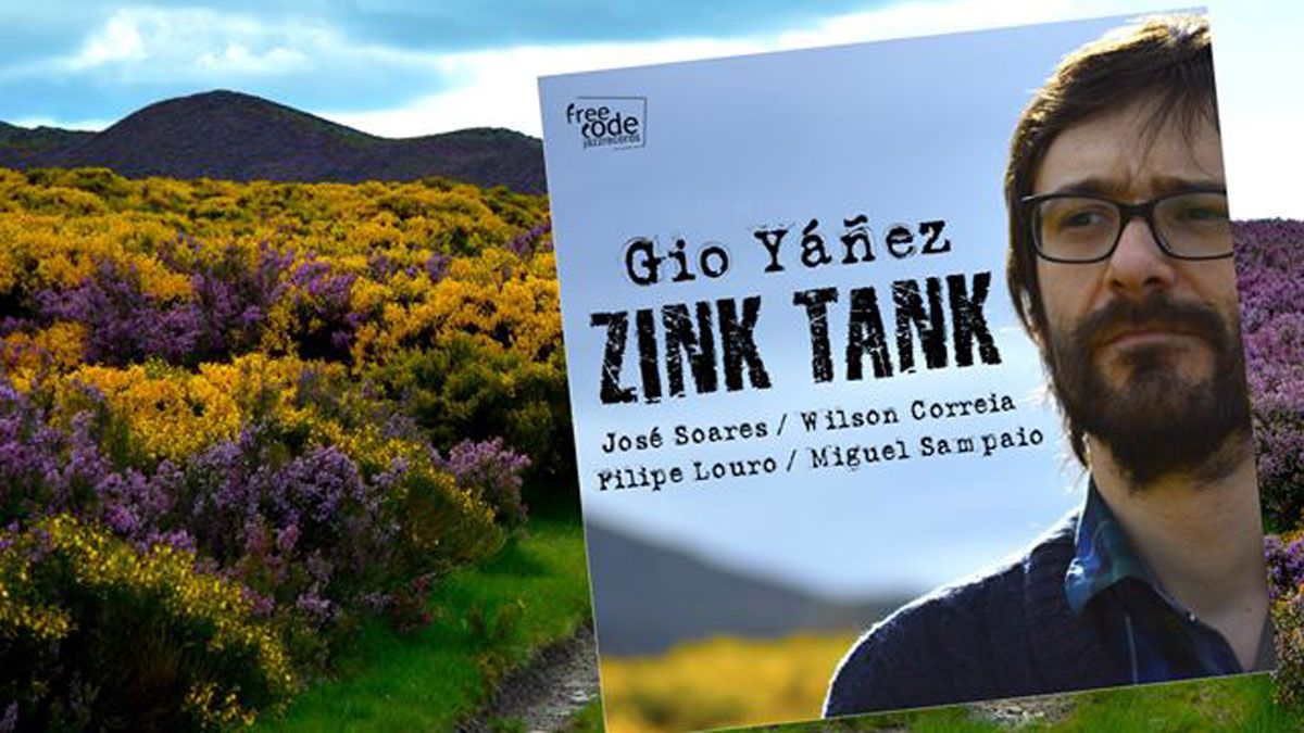 Gio Yáñez, en la portada de su nuevo disco, titulado Zink Tank.