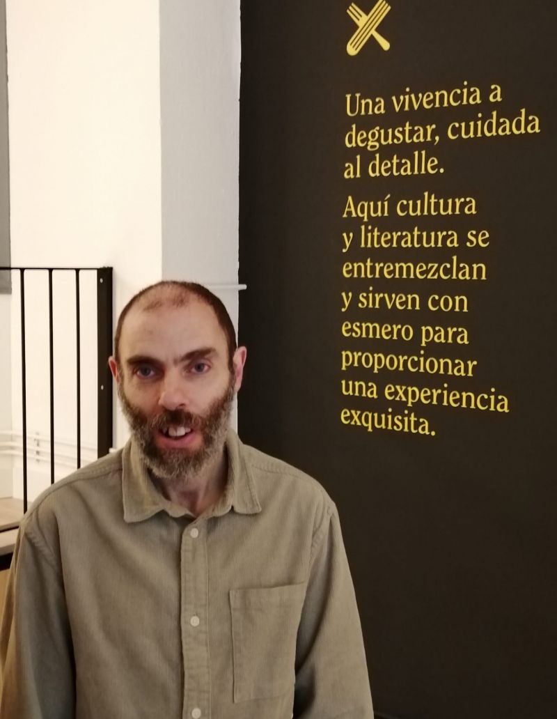 David Lera, responsable de la librería Literatessen. | JUANMARÍA G. CAMPAL