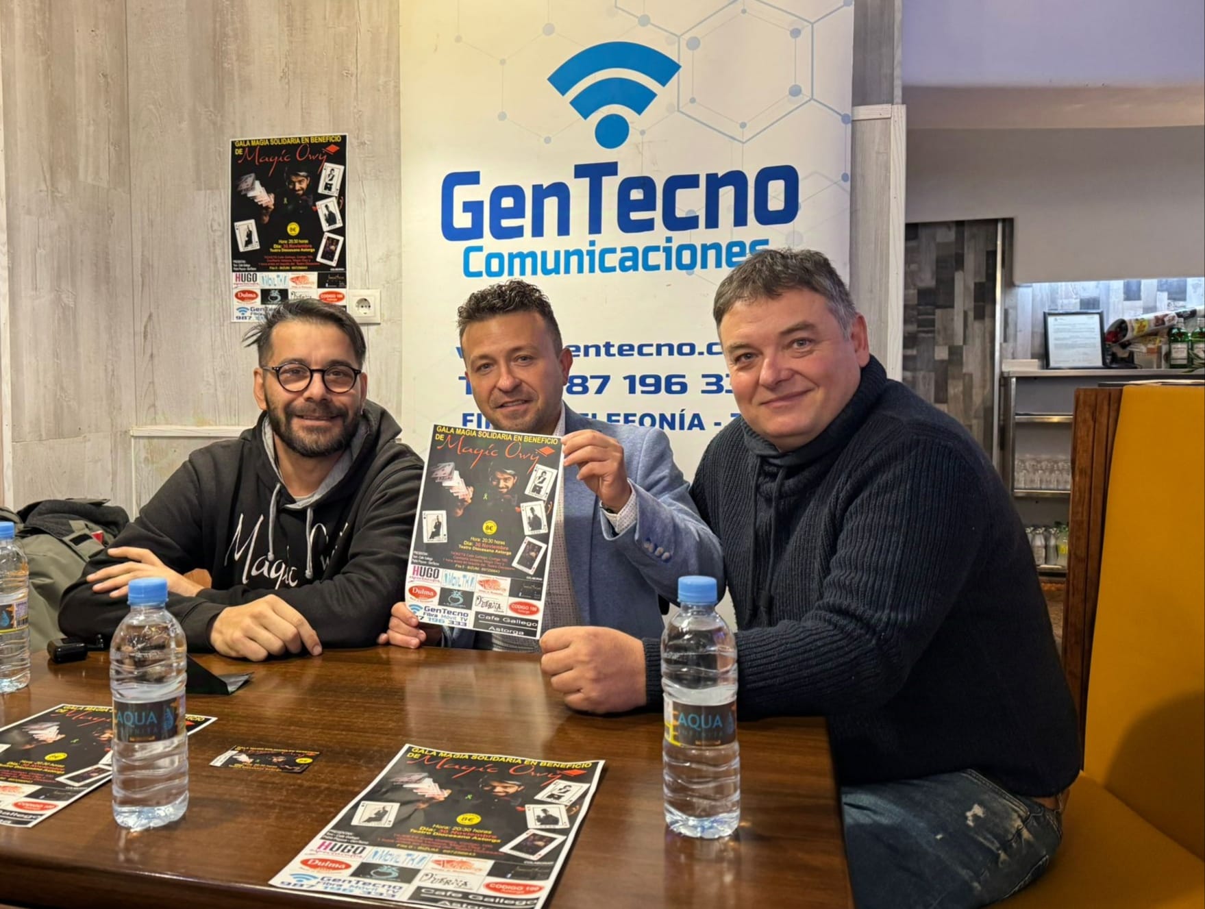 Un instante del acto de presentación de la gala mágica solidaria. | L.N.C.