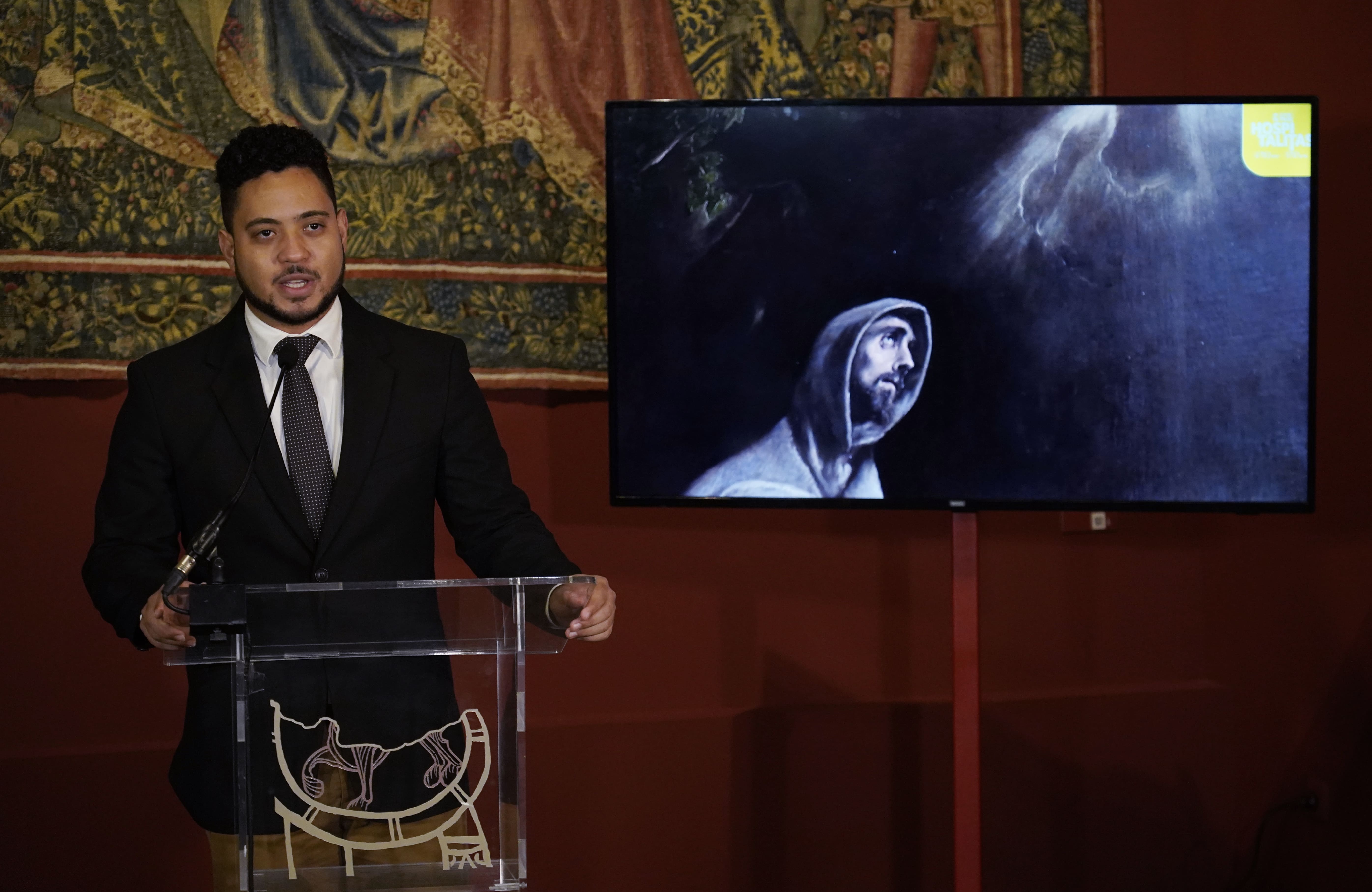 El alcalde de Villafranca del Bierzo, Anderson Batista, en el acto de clausura de la exposición Edades del Hombre. | CÉSAR SÁNCHEZ (ICAL)