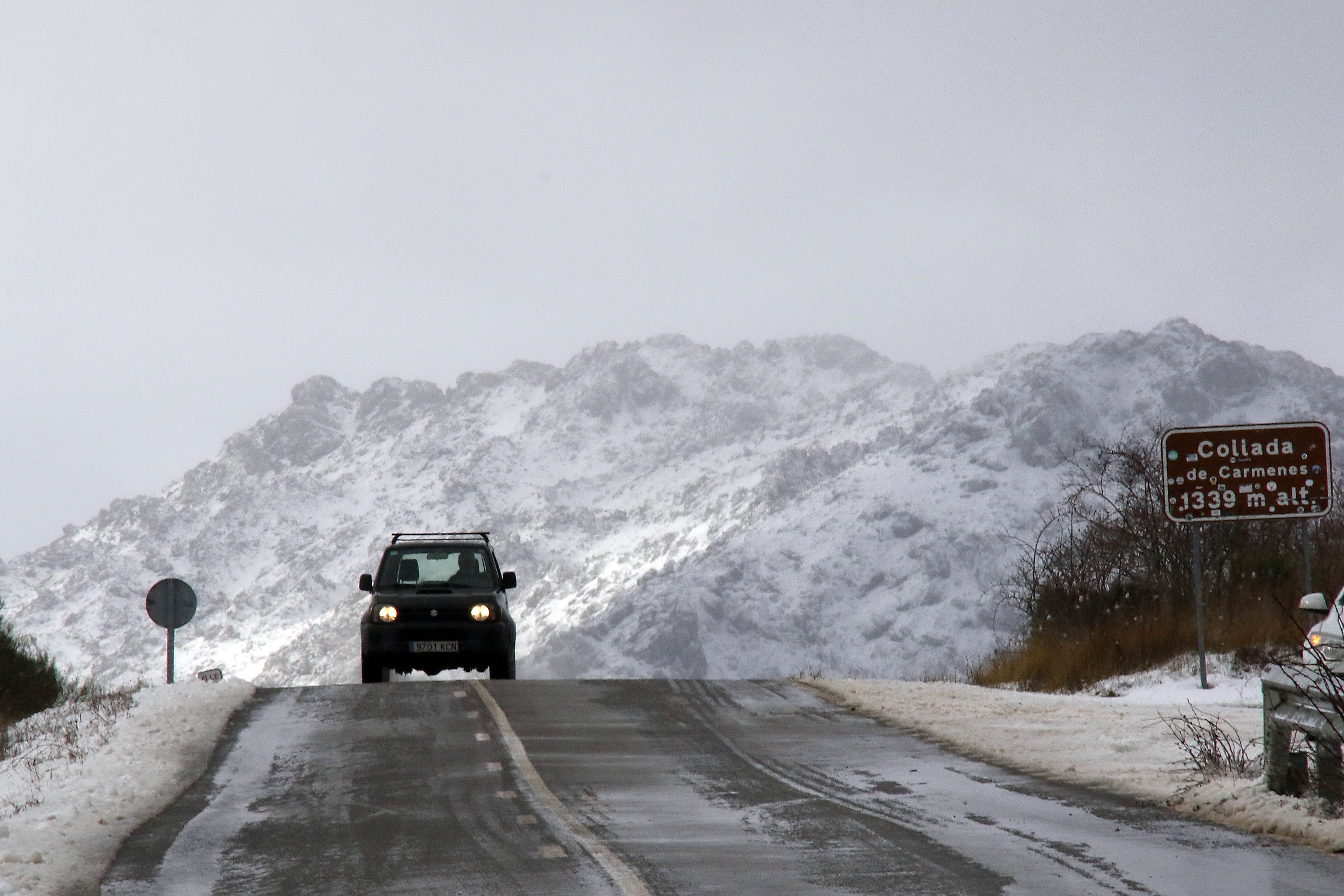  Nieve en el puerto de Pajares 