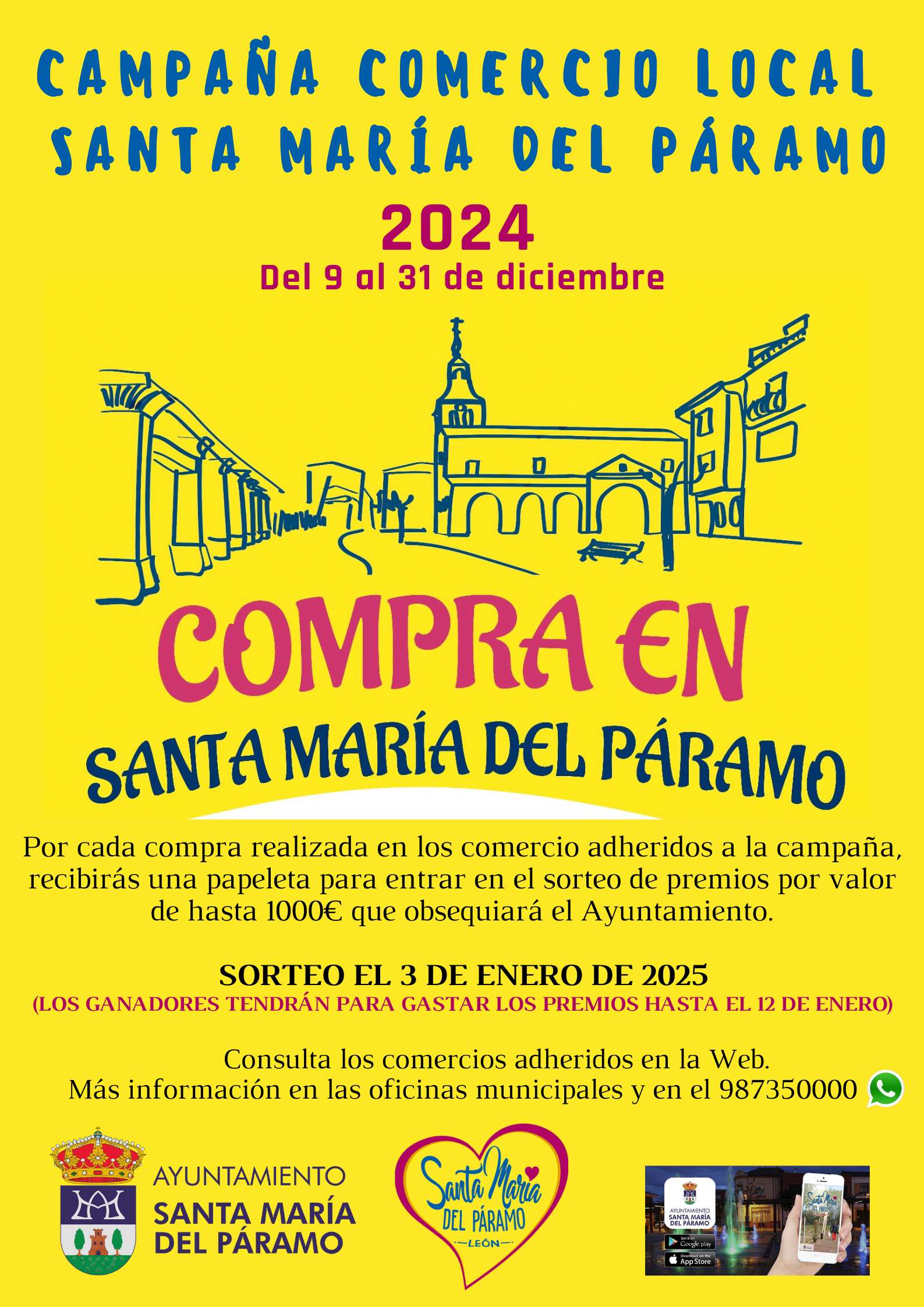 Cartel de la Campaña de Comercio Local.