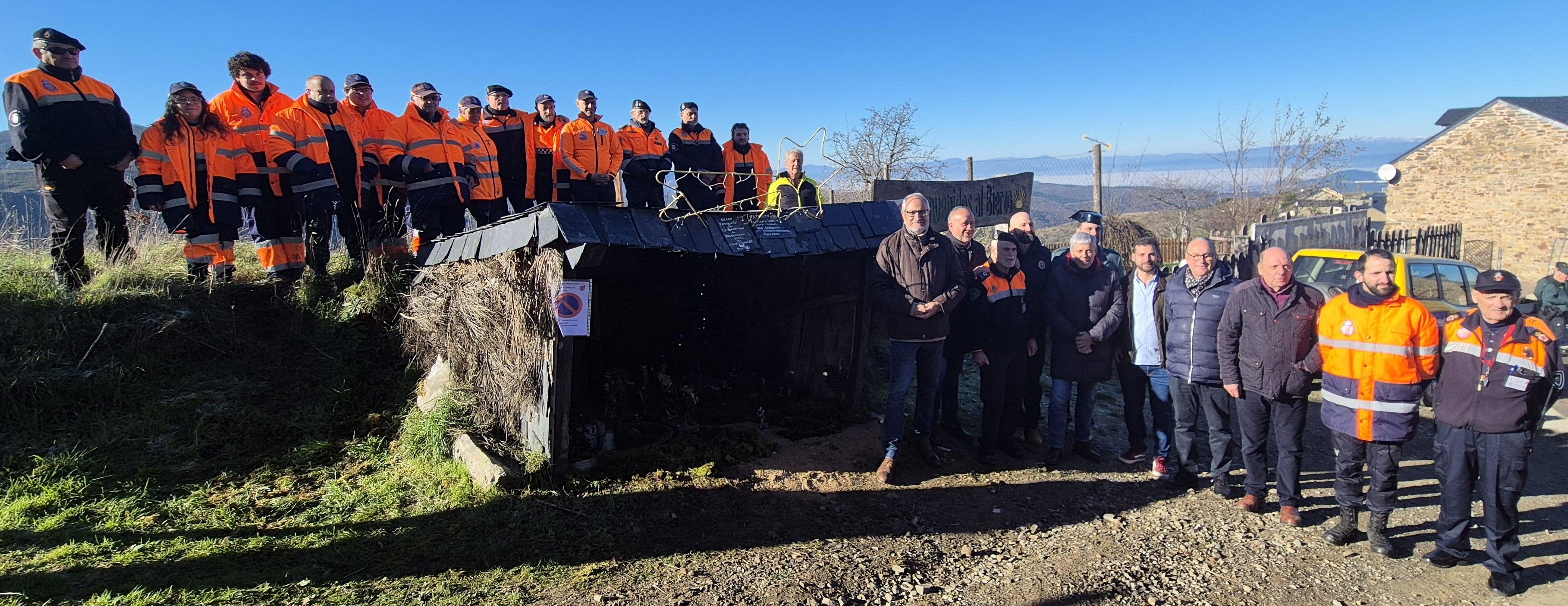 Inauguración del Belén de Protección Civil.