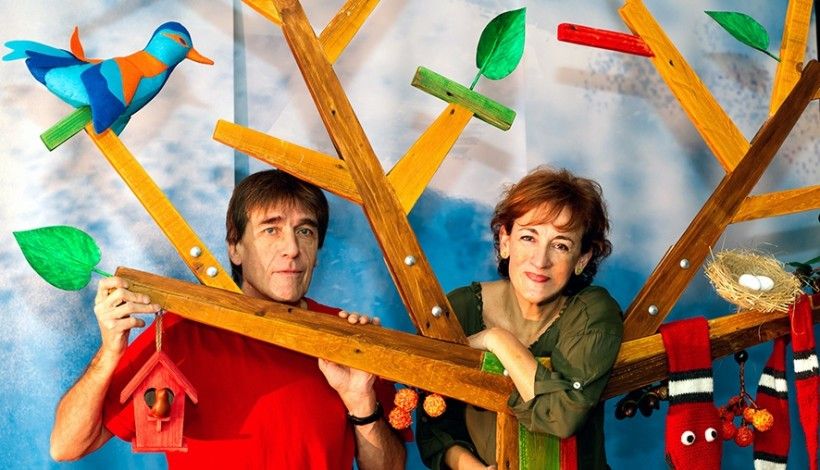 Los protagonistas del espectáculo infantil ‘Nidos’. | TELONCILLO TEATRO