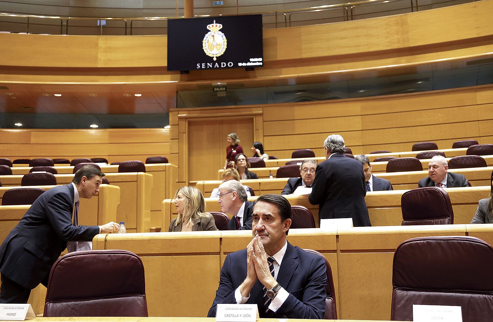 Juan Carlos Suárez-Quiñones, durante su comparecencia en el Senado. | JUAN LÁZARO (ICAL)