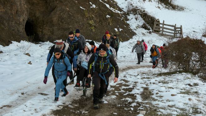 Subiendo las primeras rampas. | VICENTE GARCÍA