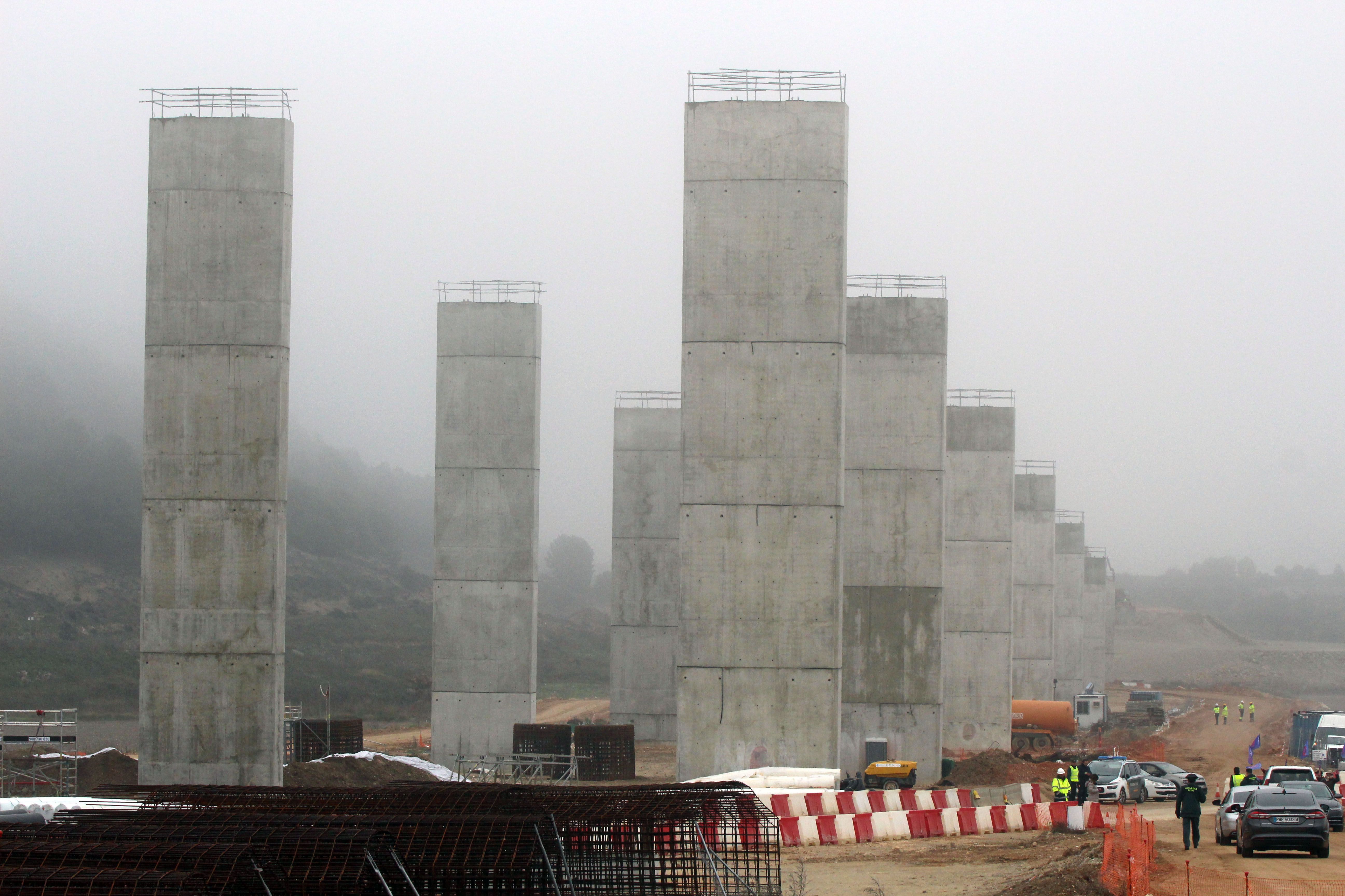 Obras de la autovía A-11 en el tramo Quintanilla-Olivares, en la provincia de Valladolid. ICAL