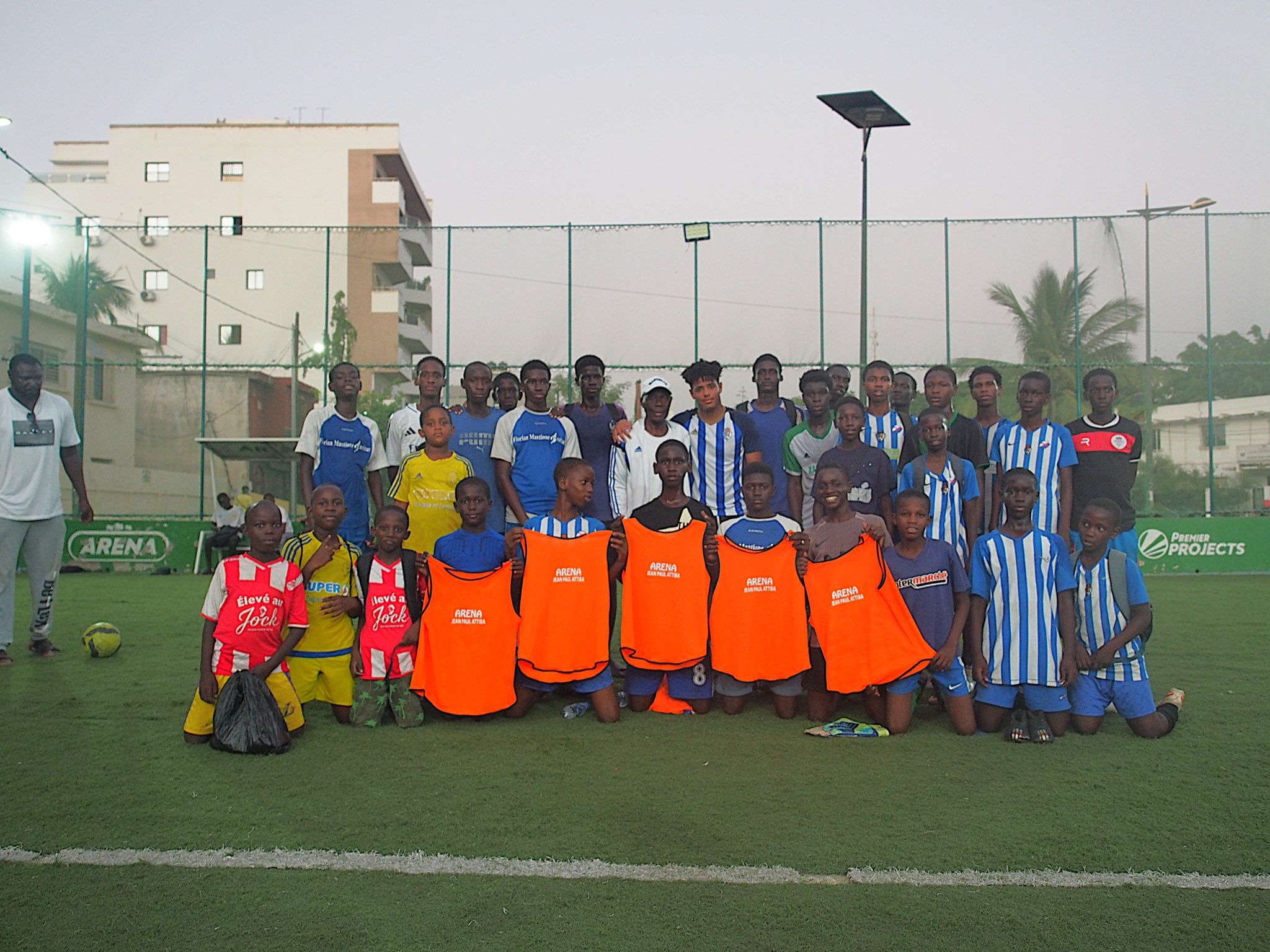 Imagen solidaria en Sengal de la Deportiva