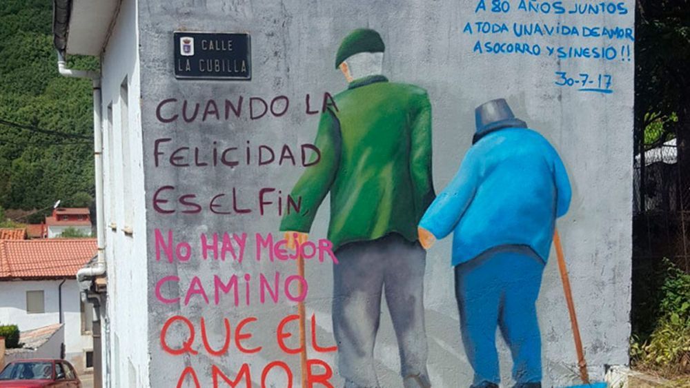 El mural que Sergio Canga realizó sobre Sinesio y Socorro. | L.N.C.