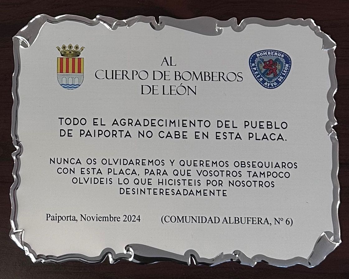 placa bomberos paiporta