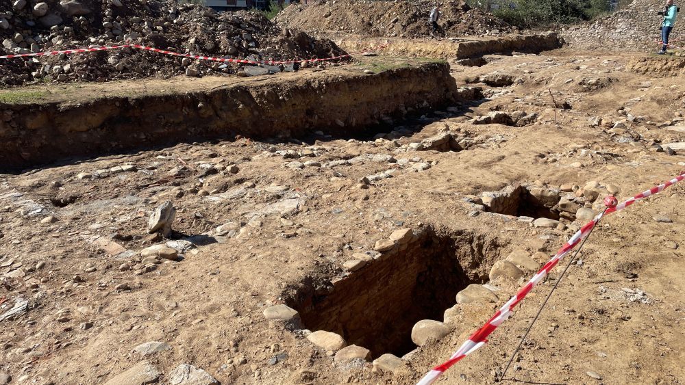 Cementerio del Carmen de Ponferrada durante las excavaciones. | Javier Fernández