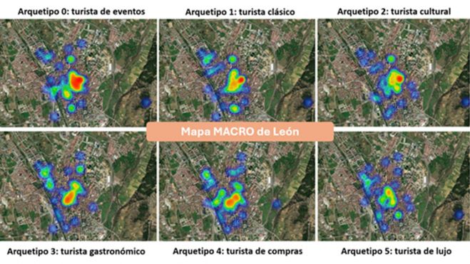 Análisis de los movimientos de los seis tipos de turistas que visitan la ciudad de León. | L.N.C.