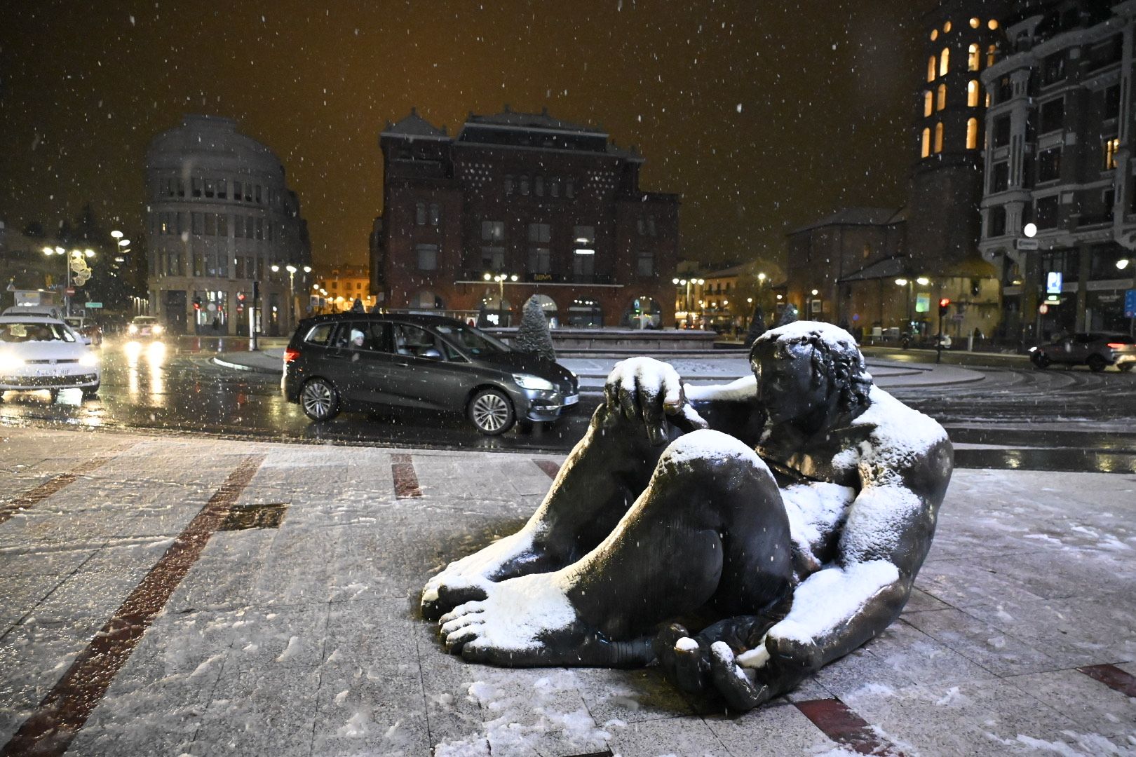  Nieve en León capital. | SAÚL ARÉN