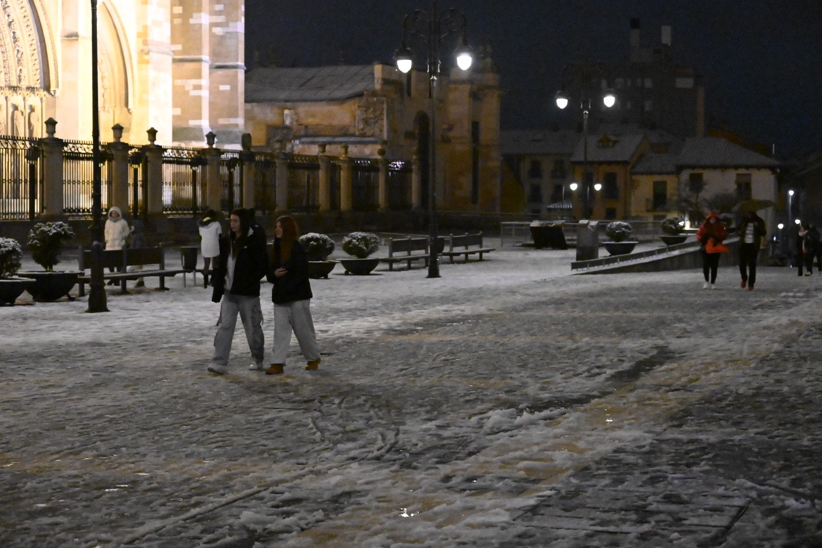  Nieve en León capital. | SAÚL ARÉN