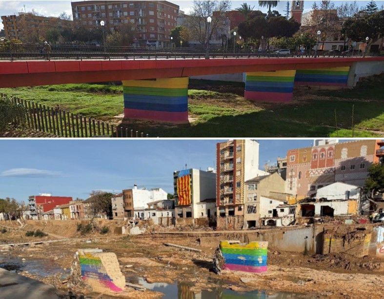 Puente de la calle Valencia, en Pincanya. | TECOPYSA